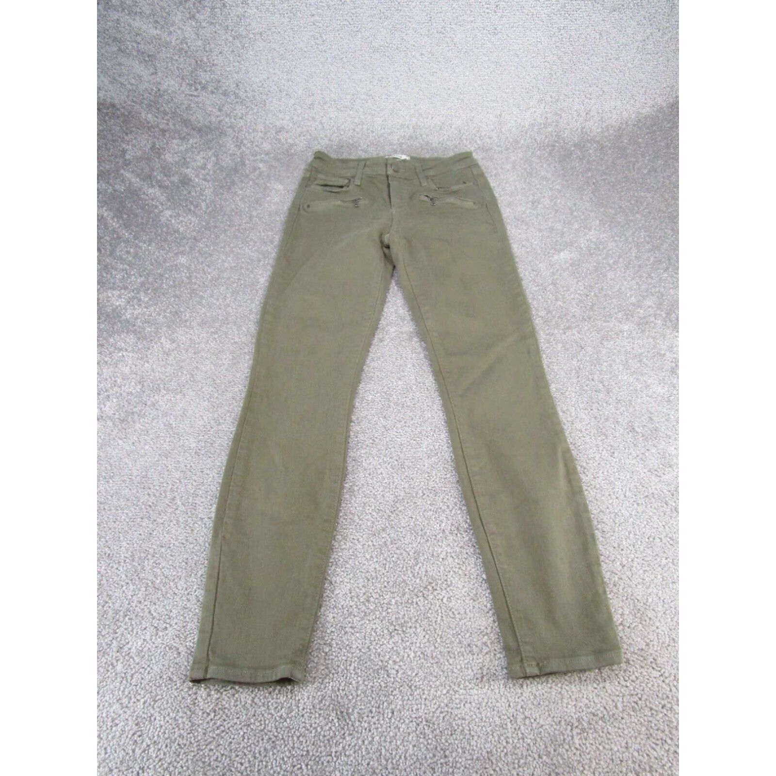 Paige Paige Womens 27 Indio Zip Pale Green Denim Skinny Jeans Size 27" / US 4 / IT 40 - 1 Thumbnail