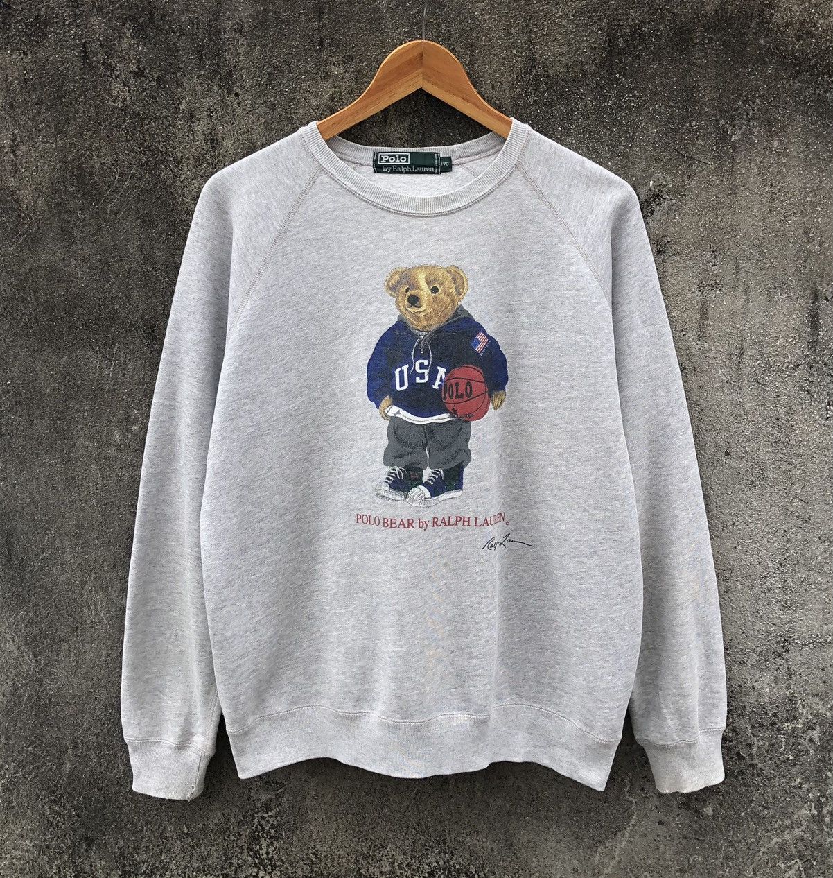 Polo Ralph Lauren Vintage Polo RALPH LAUREN Bear Big Logo Sweatshirt Size US S / EU 44-46 / 1 - 1 Thumbnail