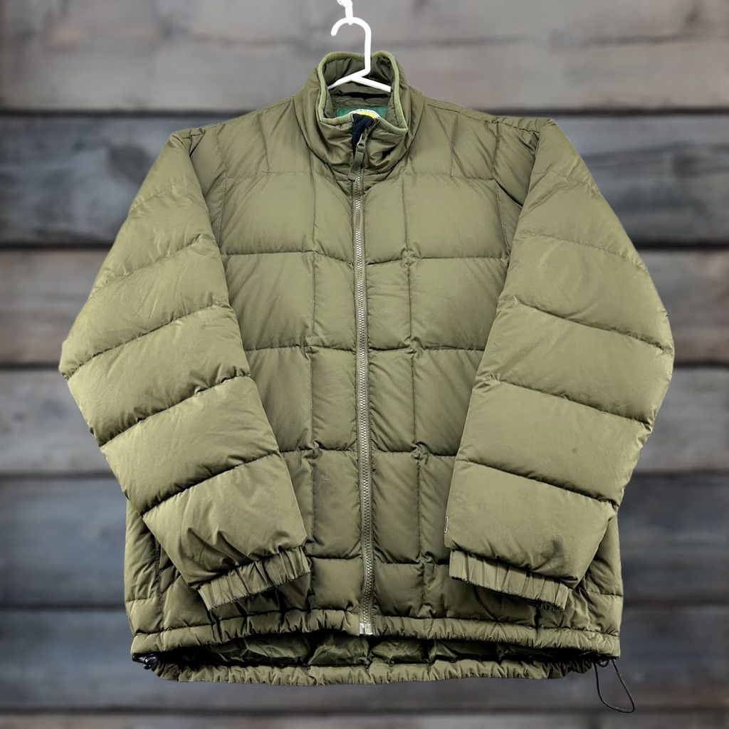Vintage Cabelas Jacket Mens Medium Tall Green Olive Puffer Goose Down Premier Northern Size US M / EU 48-50 / 2 - 1 Thumbnail