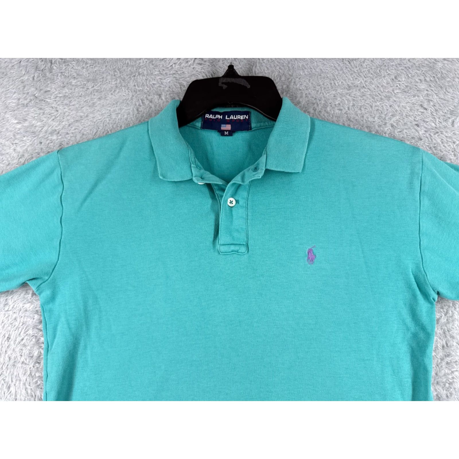 Ralph Lauren VINTAGE Ralph Lauren Polo Shirt Adult Medium Blue 100% Cotton Jersey Pony Size US M / EU 48-50 / 2 - 4 Thumbnail