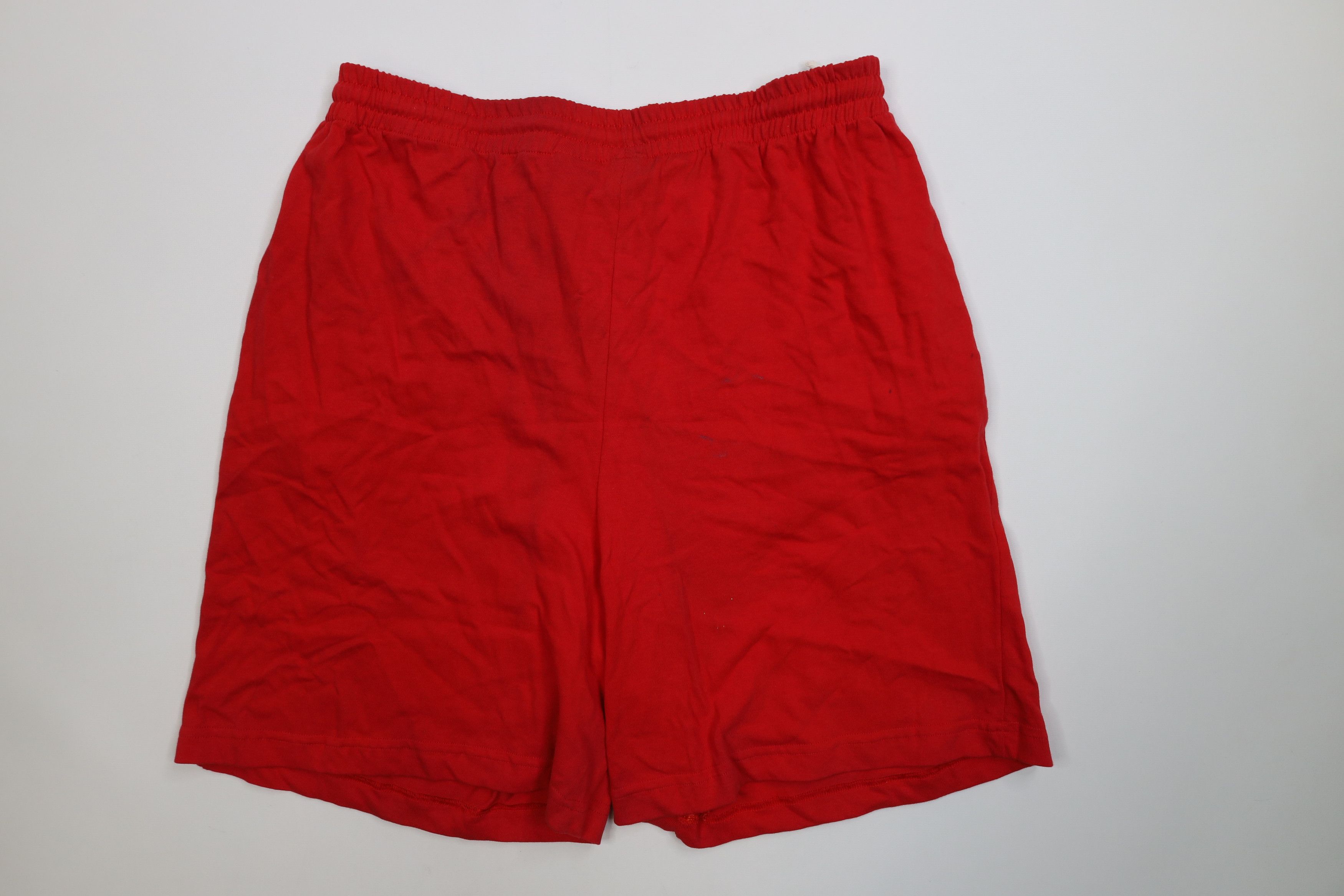 Vintage Deadstock Vintage 90s Streetwear Above Knee Shorts Red Size US 34 / EU 50 - 11 Thumbnail