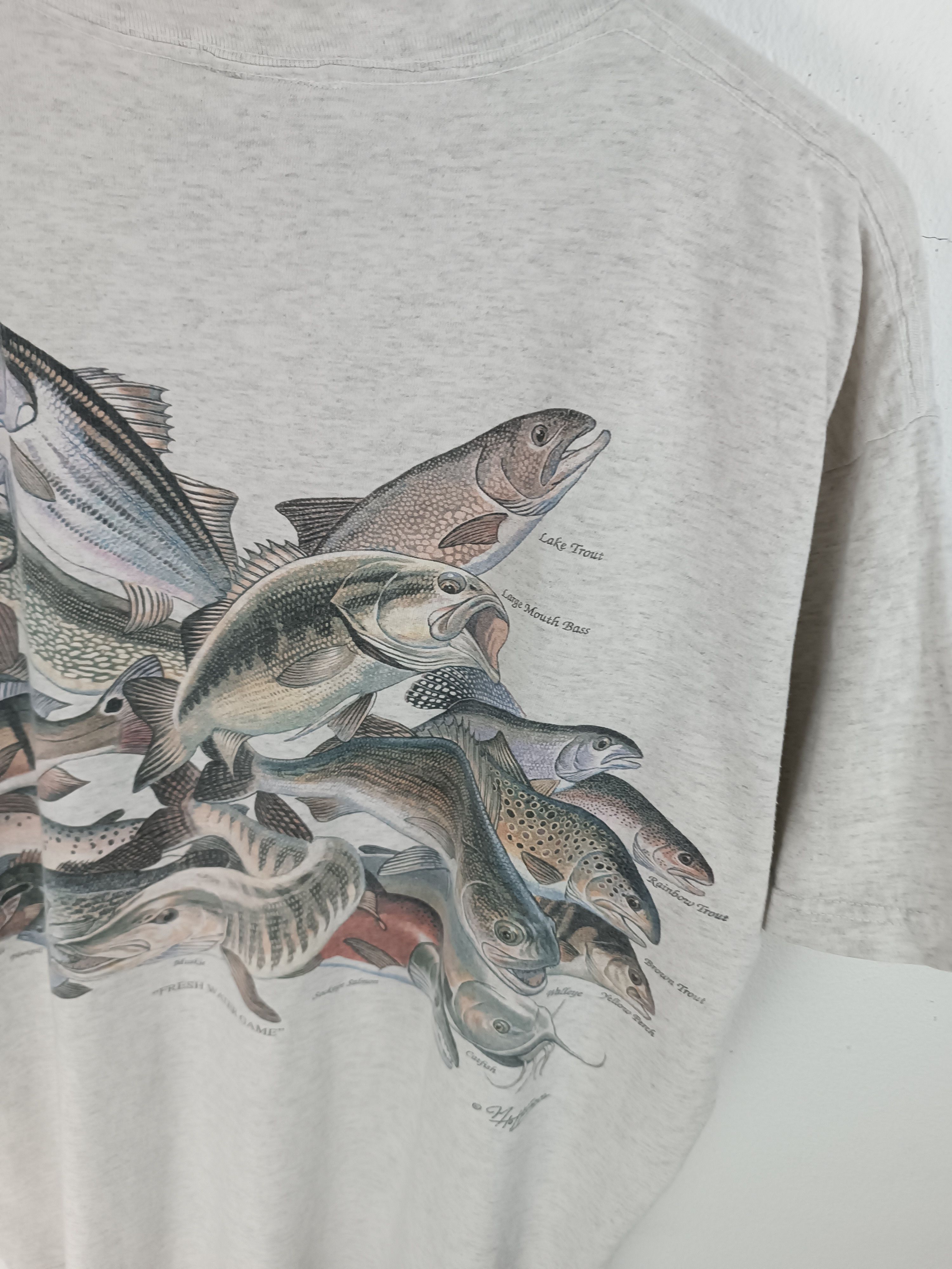 Vintage VINTAGE 90'S FRESH WATER GAME ENVIROMENTAL INC ARTWEAR Size US XL / EU 56 / 4 - 6 Thumbnail