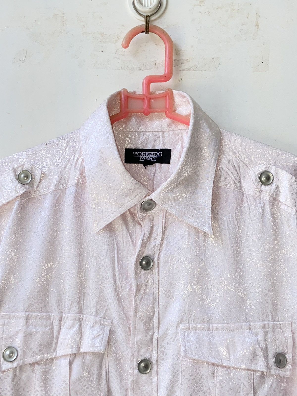 TORNADO MART Pink Patterned Shirt
