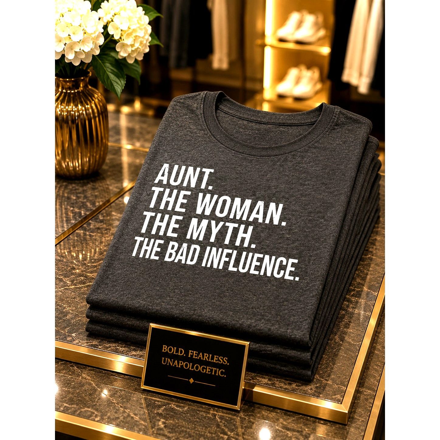 Other Aunt. The Woman. Crew Neck T-shirt Deep Gray size 8/10 Size L / US 10 / IT 46 - 1 Thumbnail