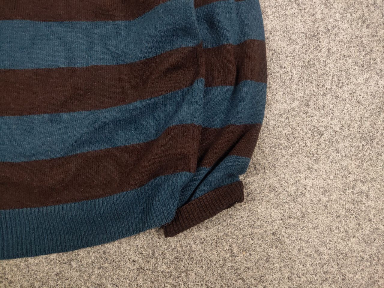 Fred Perry Vintage Fred Perry Raf Simons Style Wool Striped Sweater Size US L / EU 52-54 / 3 - 6 Thumbnail