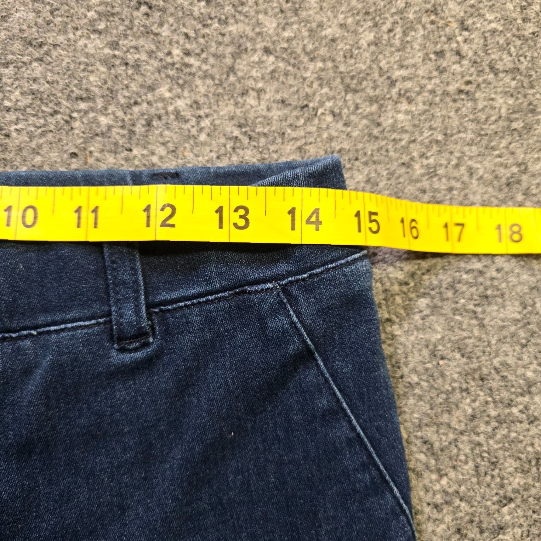 Vintage Betabrand Jeans Womens Small Blue Cropped Capri Stretch Pull On Skinny Casual Jeans Size 29" - 5 Thumbnail