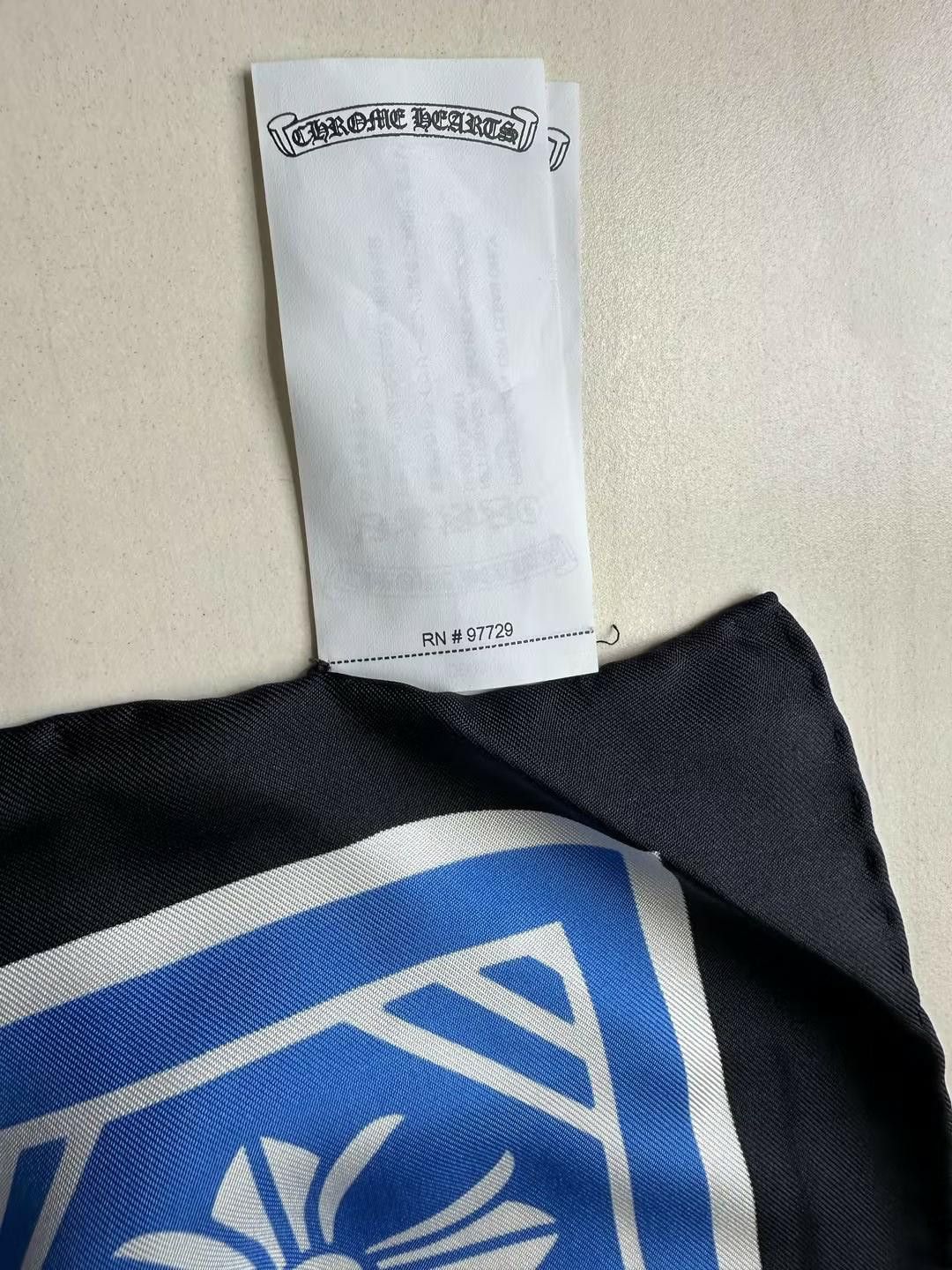 Chrome Hearts Chrome Hearts Blue Cross Silk Scarf Size ONE SIZE - 9 Thumbnail