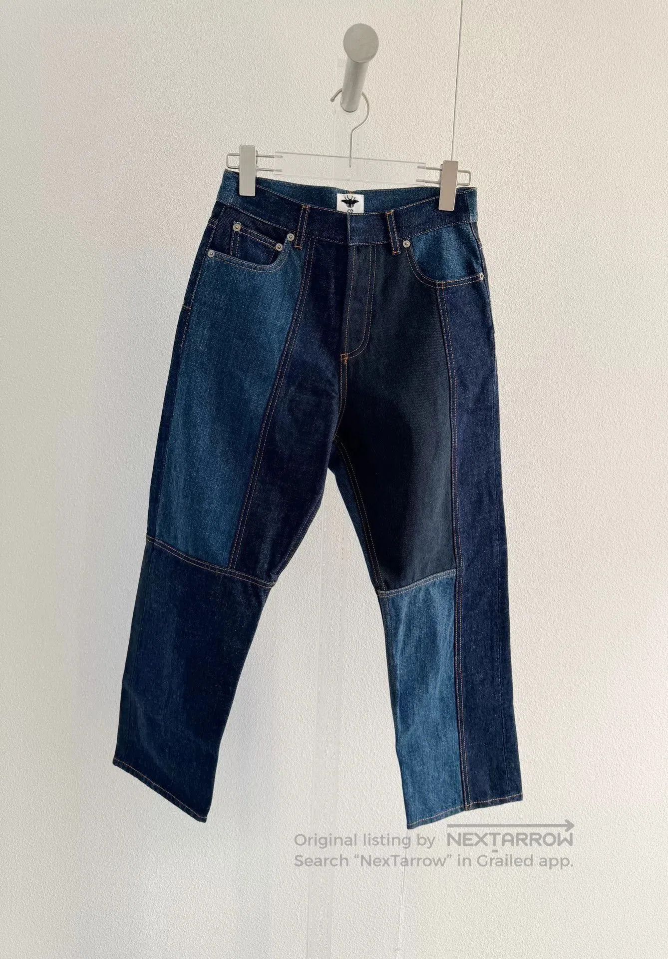 Dior Dior Patchwork Wide-Leg Jeans. Size 35" - 2 Thumbnail