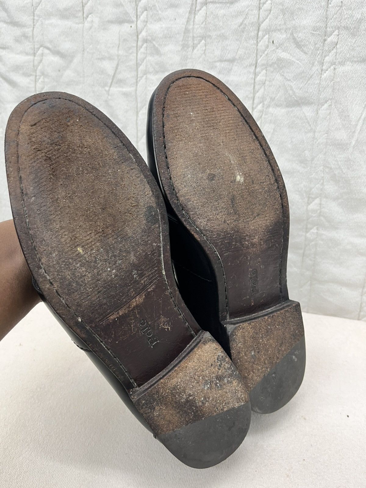 Polo Ralph Lauren × Vintage POLO RALPH LAUREN LOAFERS BLACK LEATHER Size US 6 / EU 39 - 5 Thumbnail