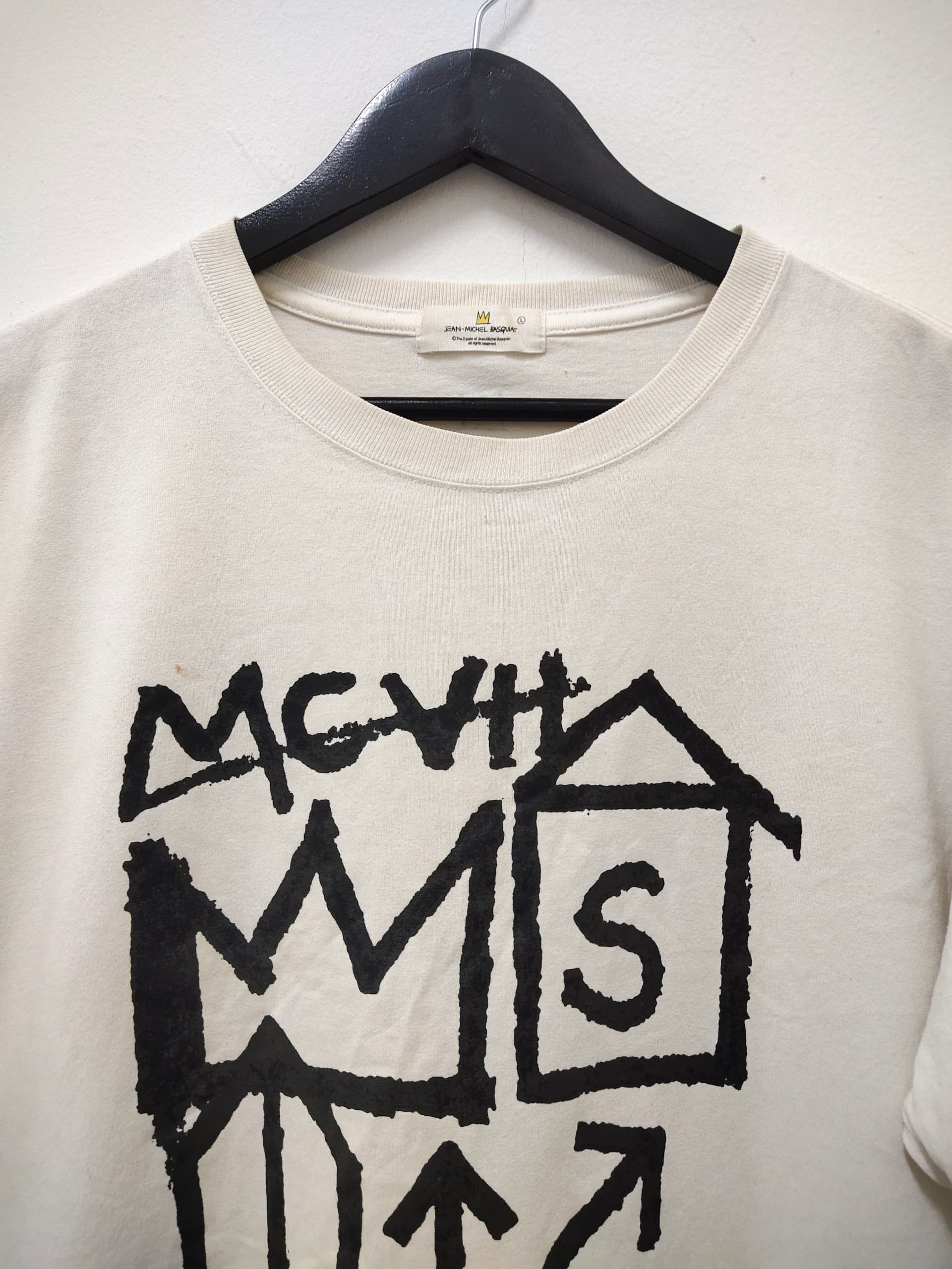 Jean-Michel Basquiat Vintage Jean Michel Basquiat art t shirt Size US L / EU 52-54 / 3 - 3 Thumbnail