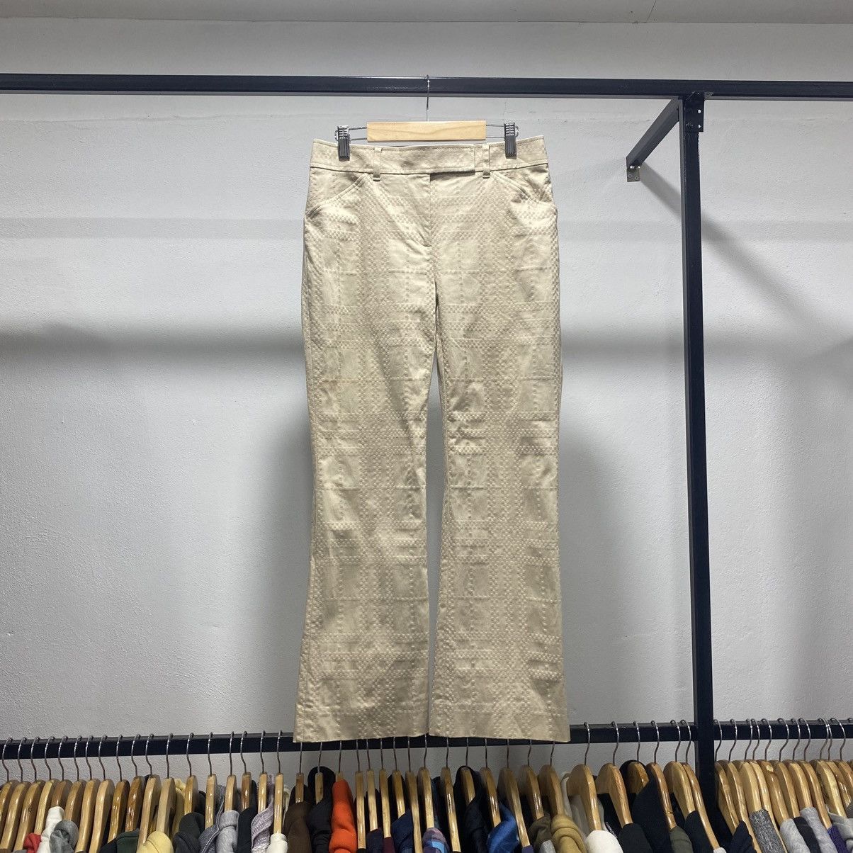 Sickkk☠️Burberry 3D Braille Flare Pants Trousers