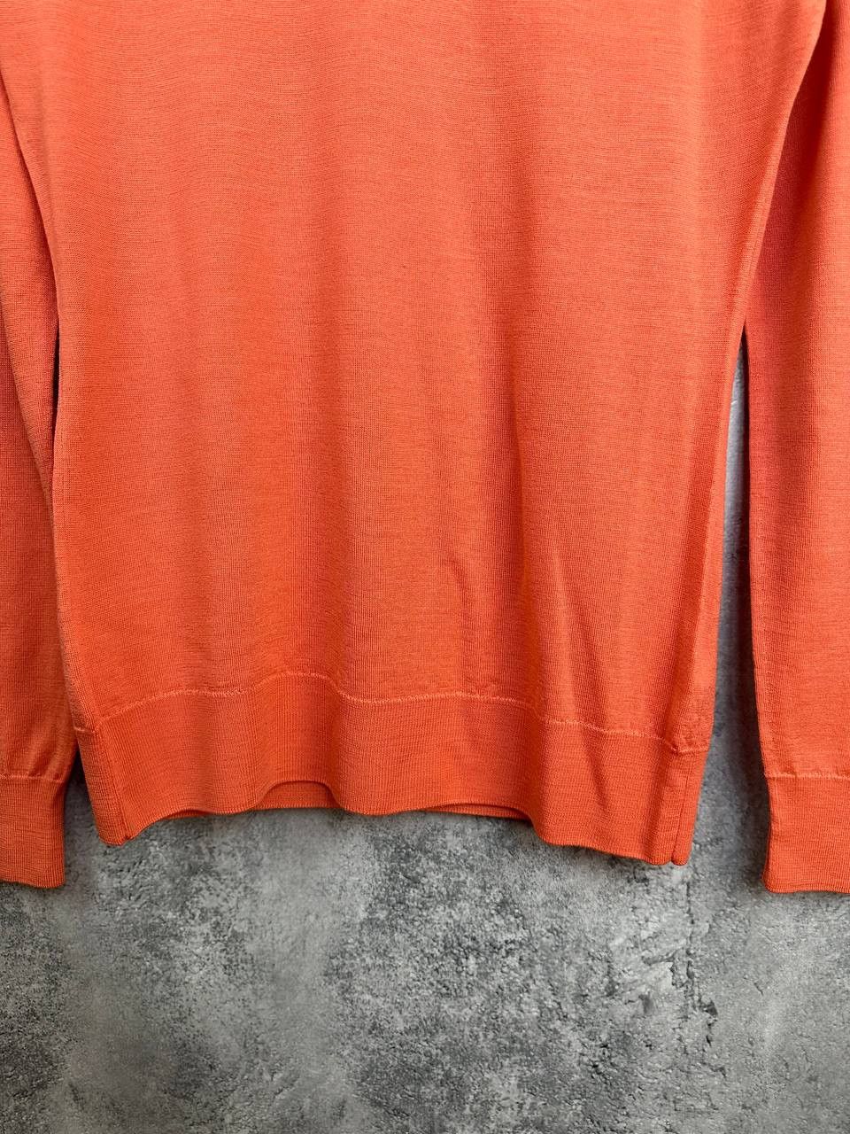 John Smedley John Smedley Merino Wool Sweater Coral Orange Great Britain Size M / US 6-8 / IT 42-44 - 7 Thumbnail