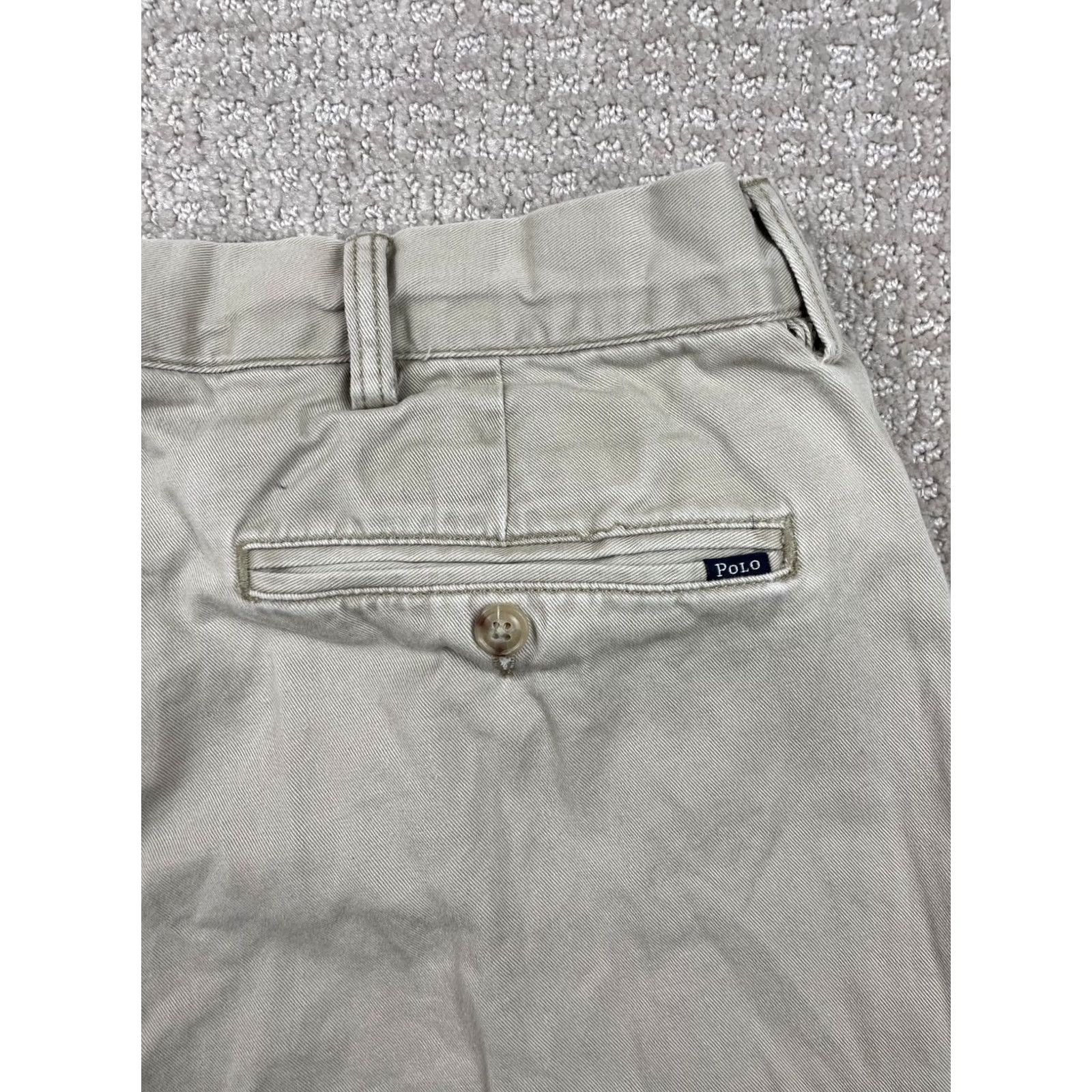 Polo Ralph Lauren VINTAGE Polo Ralph Lauren Pants Mens 38 Beige 38x32 Classic Twill Straight Preppy Size US M / EU 48-50 / 2 - 7 Thumbnail
