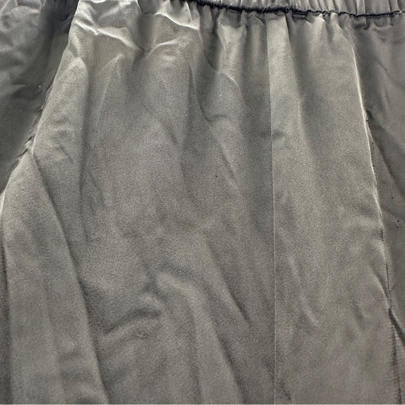 Rosetta Getty RTR Rosetta Getty Black Satin Crossover Wide Leg Pants Sz 16 Size 32" / US 10 / IT 46 - 11 Thumbnail