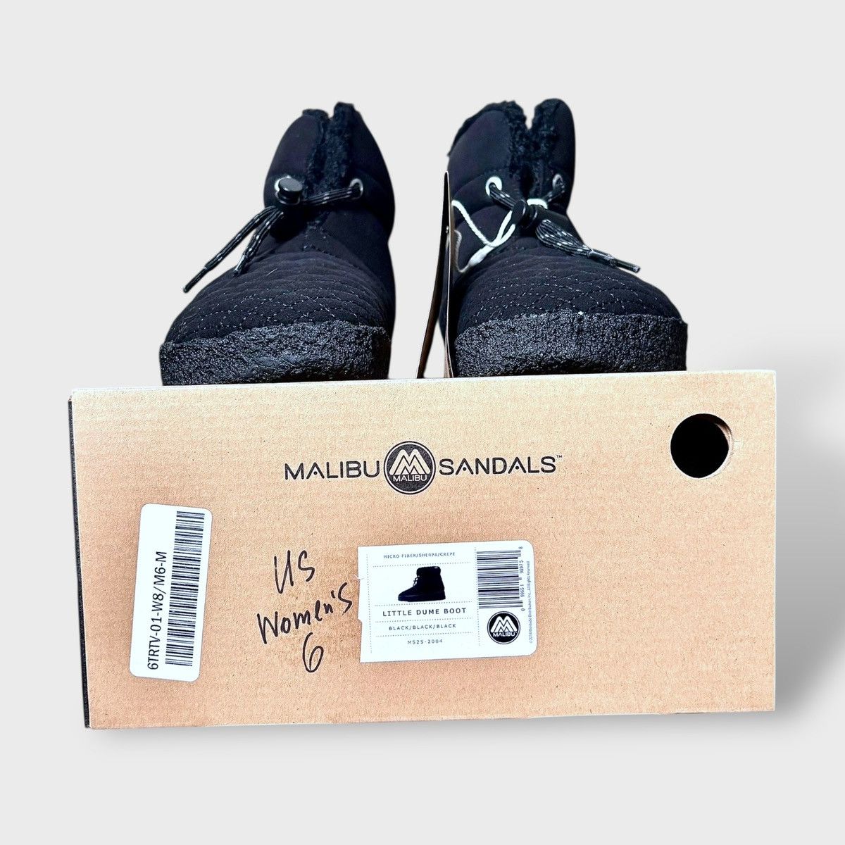 Malibu Sandals Malibu Women’s Quilted Little Dume Vegan Black Boots Sz 6 Size US 6 / IT 36 - 10 Thumbnail