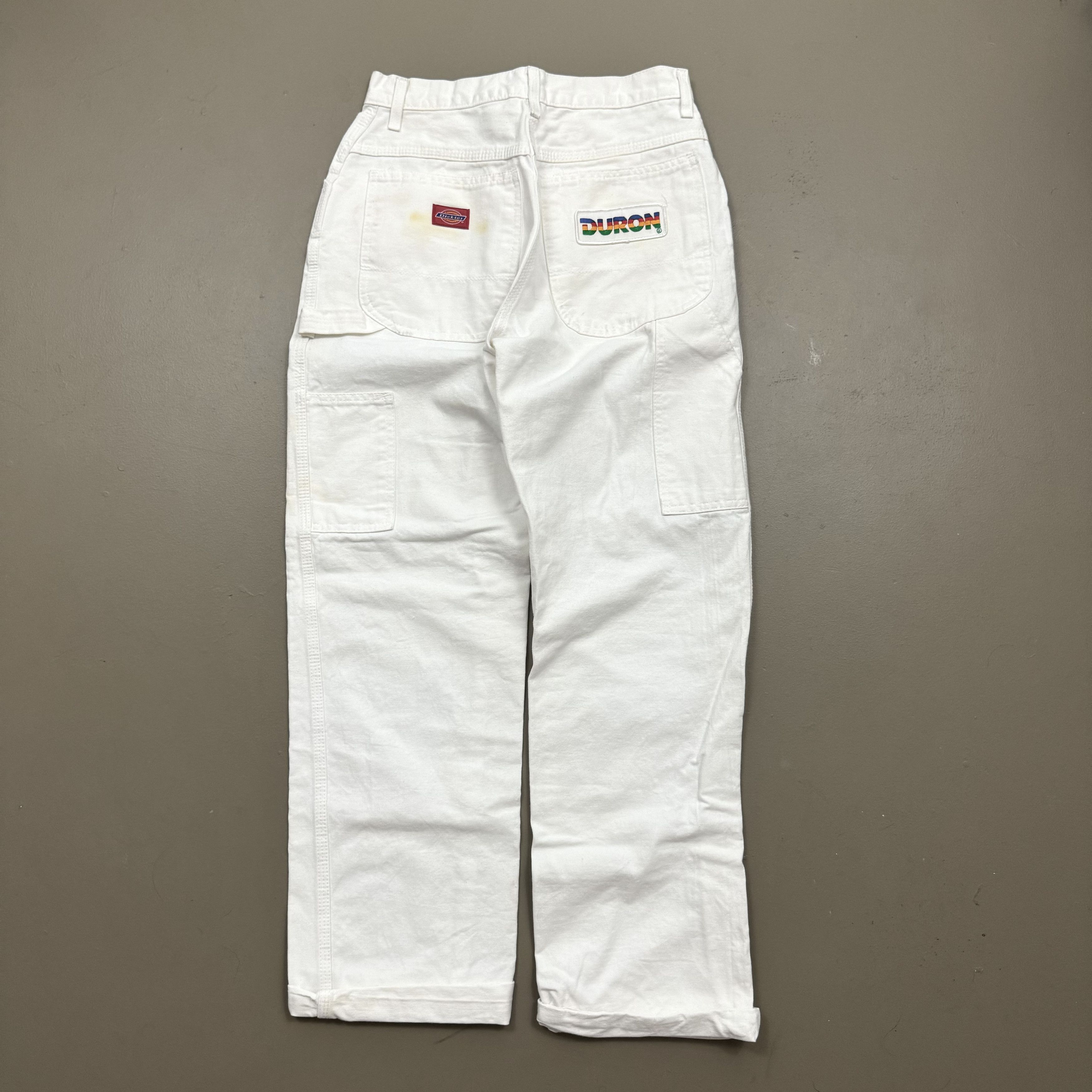 90s〜 Dickies × Duron Paint White Painter Vintage Dickies x Duron White Size 36x34 Carpenter Painters