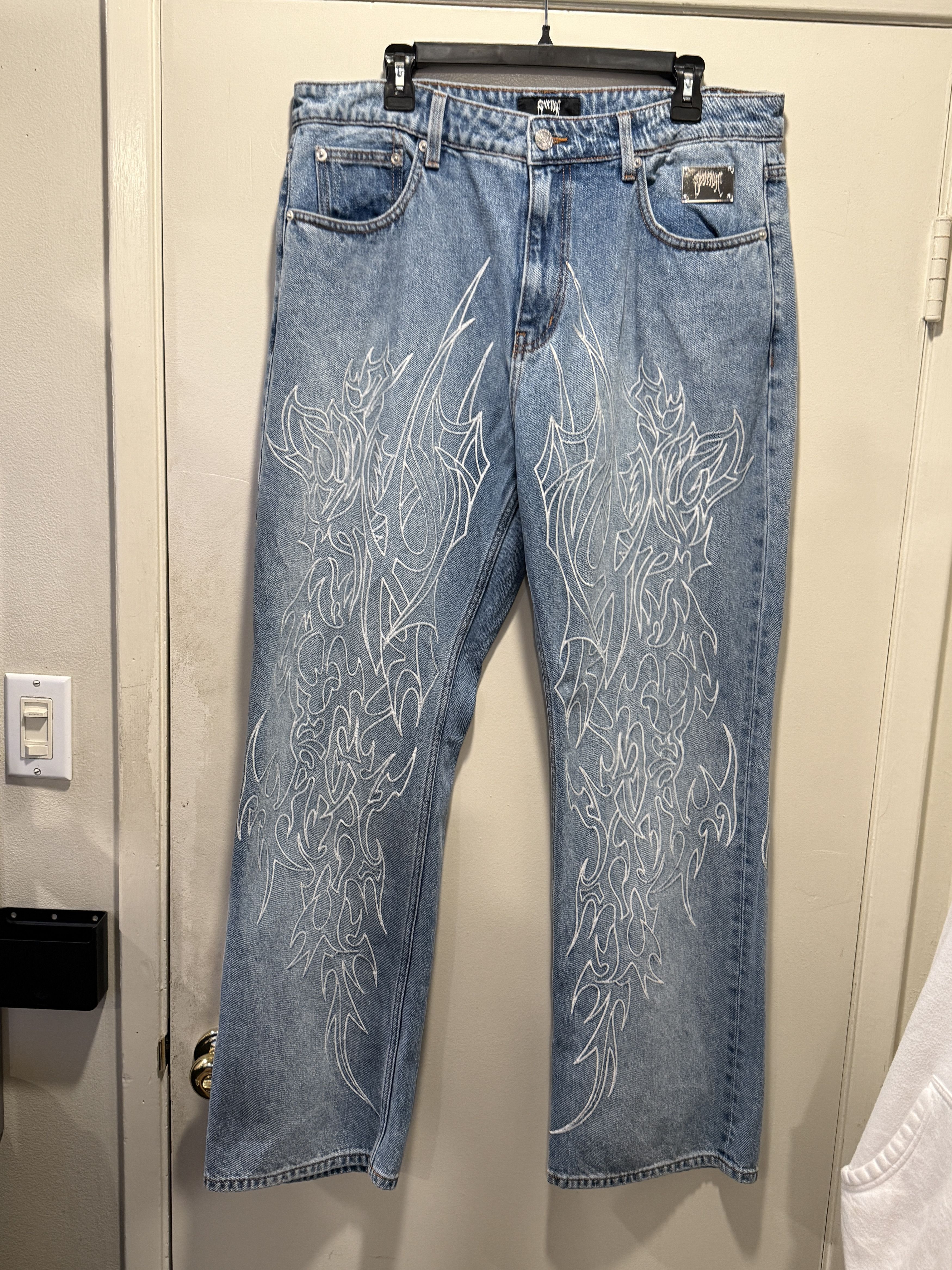 Revenge revenge tribal cross denim size 36 Size US 36 / EU 52 - 12 Thumbnail