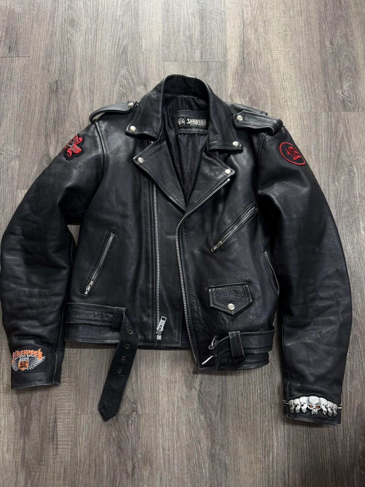 Other VINTAGE bikers jacket Size US L / EU 52-54 / 3 - 1 Thumbnail