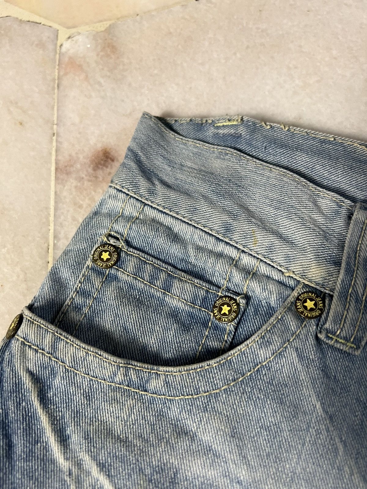 If Six Was Nine AMAZING DISTRESSED JEANS RARE Size US 33 - 6 Thumbnail