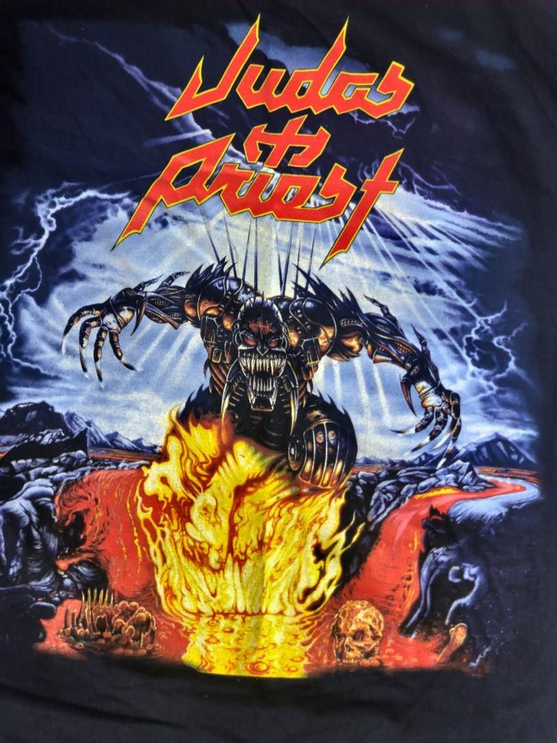 Vintage 90s JUDAS PRIEST 1998 Tシャツ L Judas Priest Circle Vintage Logo Tee – Gimme Radio