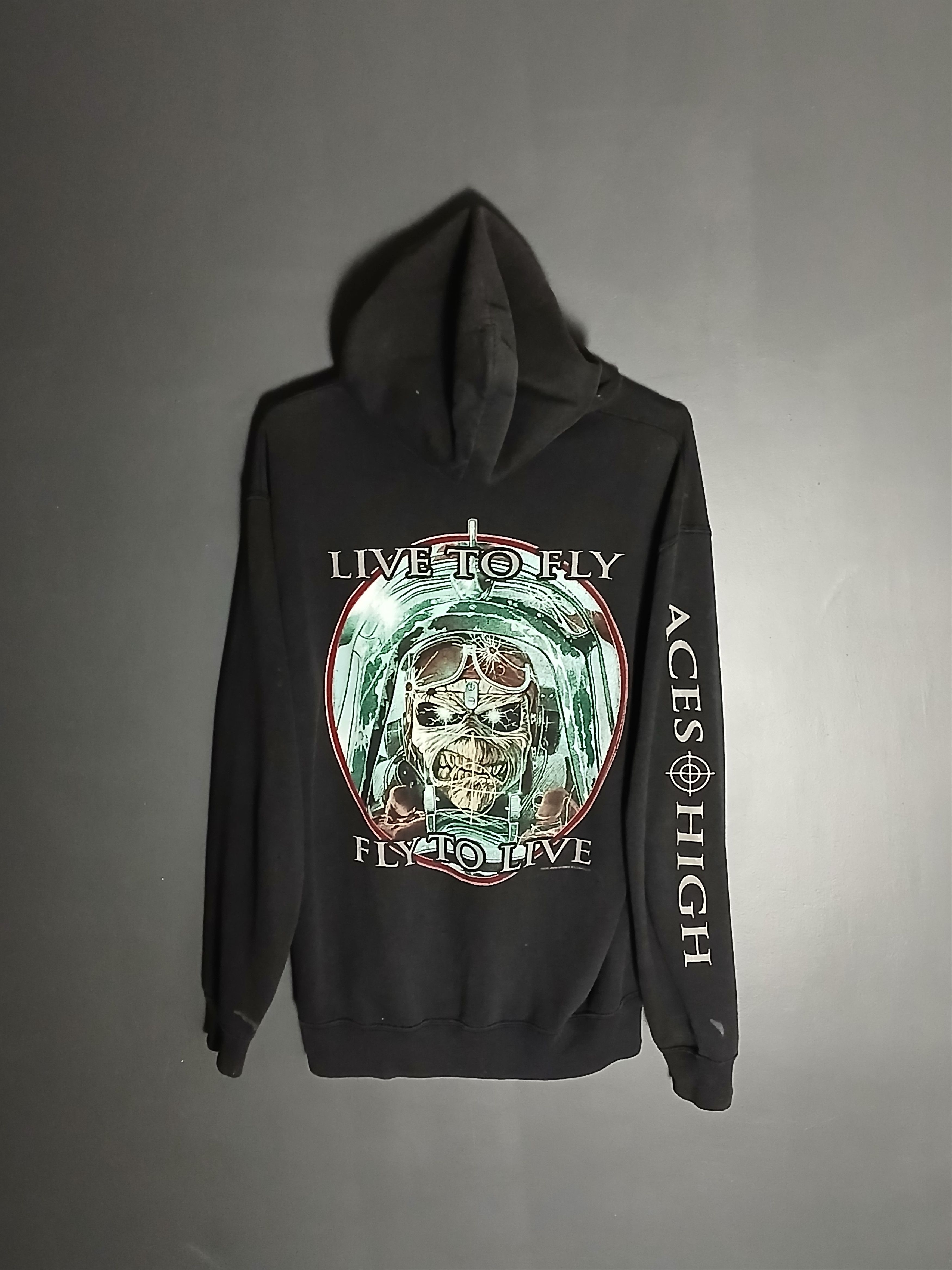 Band Tees × Iron Maiden × Vintage Vintage 2003 Iron Maiden Hoodie Size US XL / EU 56 / 4 - 1 Thumbnail
