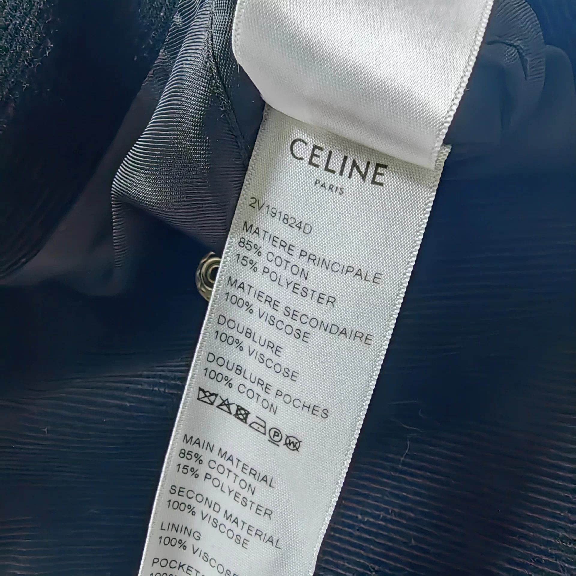 Celine Celine 20ss Hedi Slimane Corduroy Baseball Jkt Black Button Size US S / EU 44-46 / 1 - 6 Thumbnail