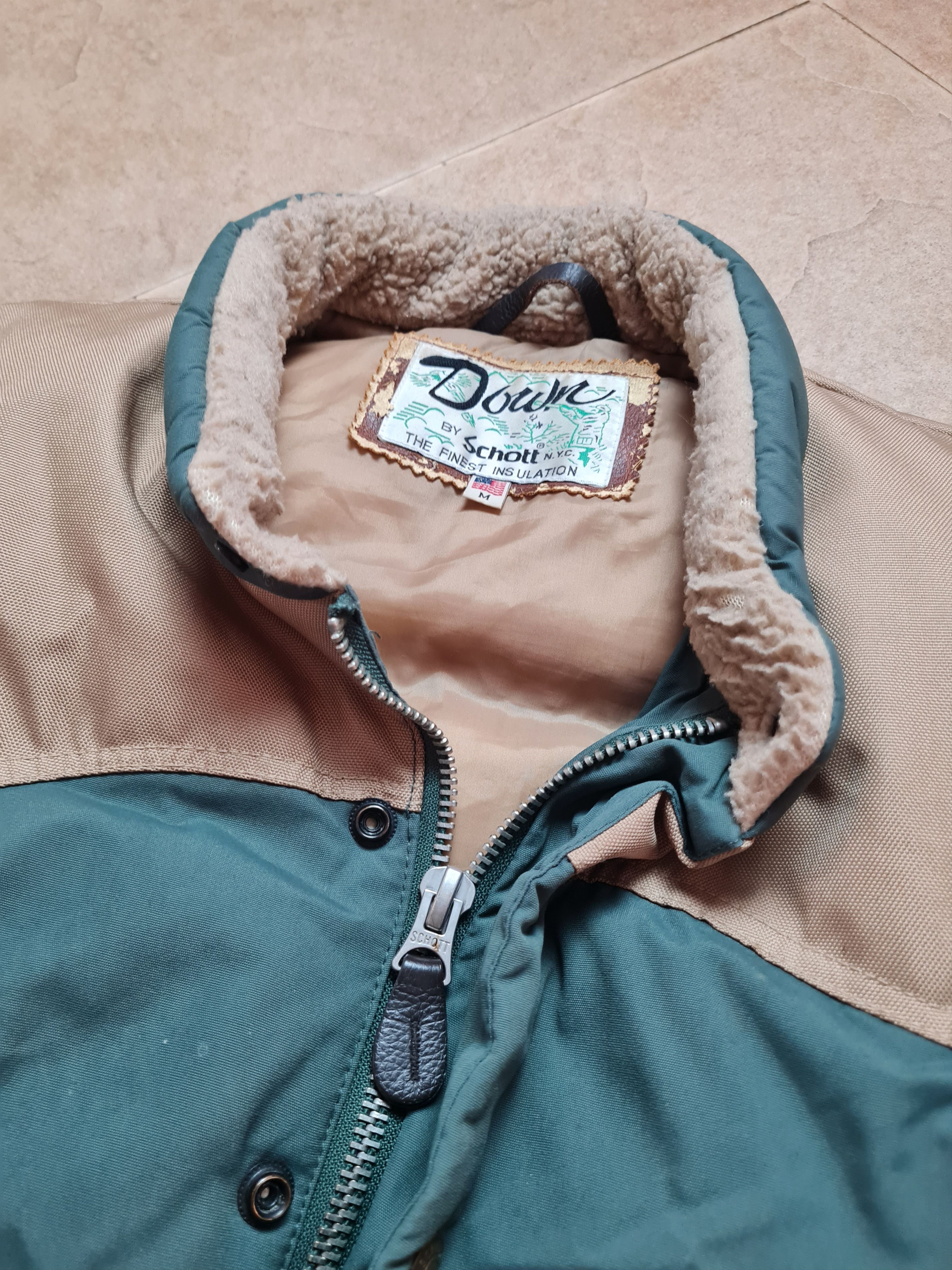 Schott VINTAGE US SCHOTT 126 GOOSE DOWN TAN DOWN VEST JACKET SIZE M Size US M / EU 48-50 / 2 - 14 Thumbnail