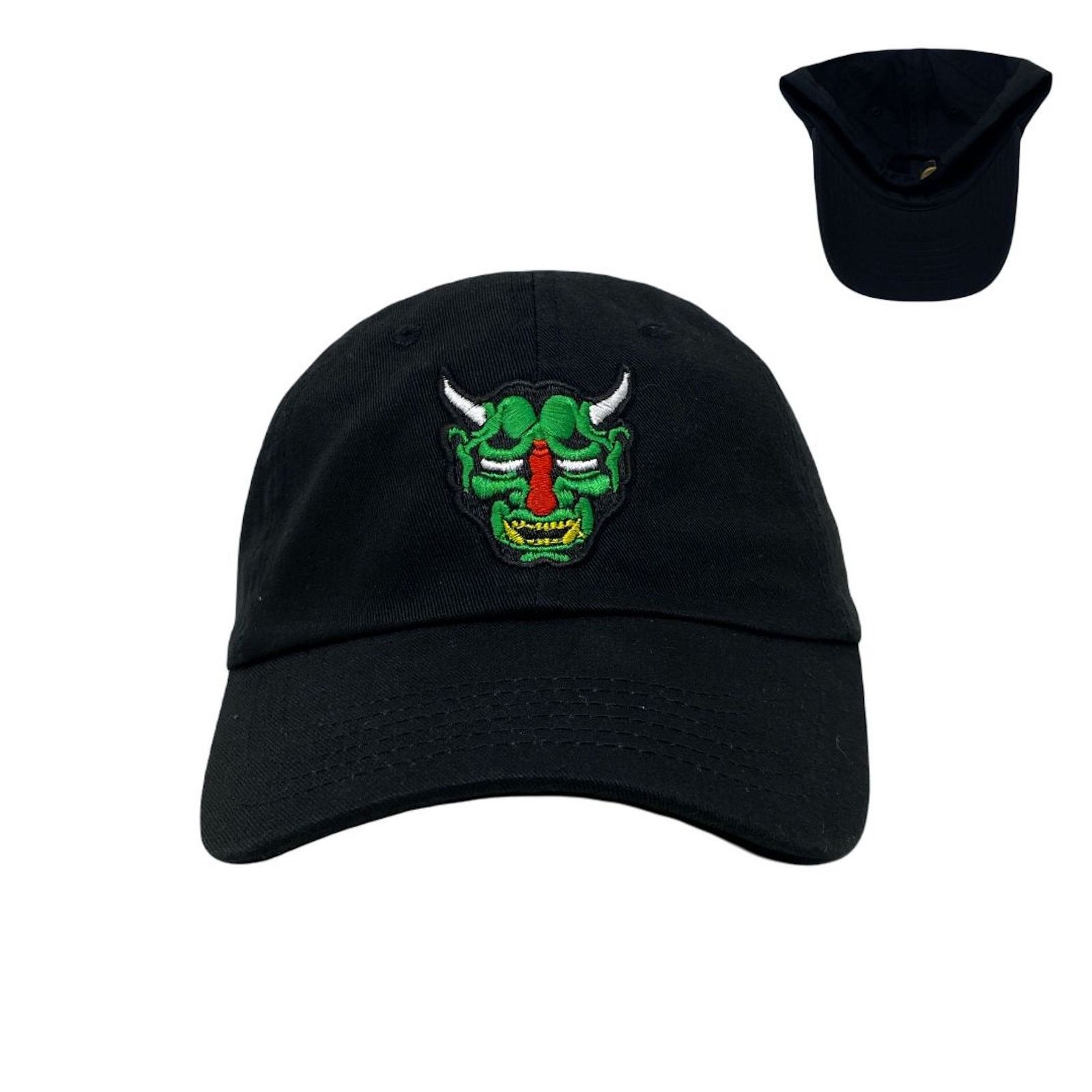 Other Oni Mask Green Dad Hat Size ONE SIZE - 1 Thumbnail