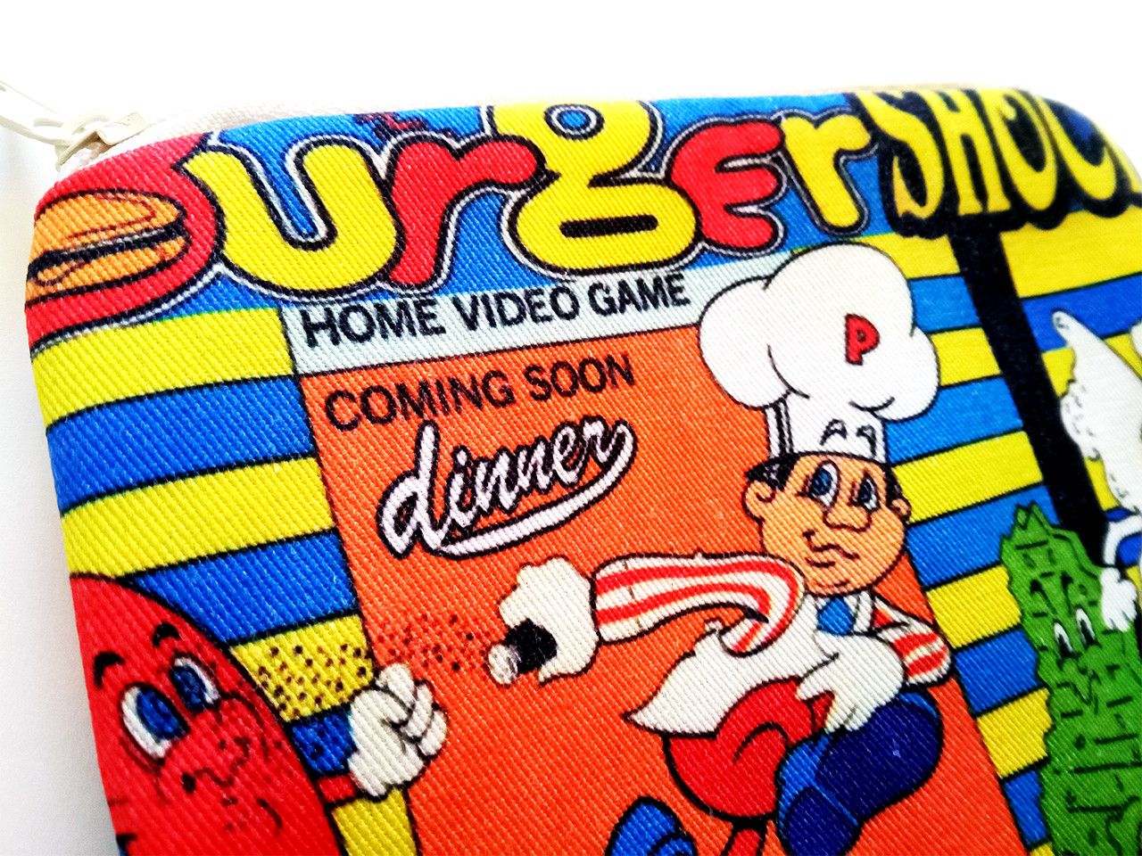 Nintendo 1982 Burger Time Zip Pouch Bag Data East Nintendo Apple IBM Size ONE SIZE - 2 Thumbnail