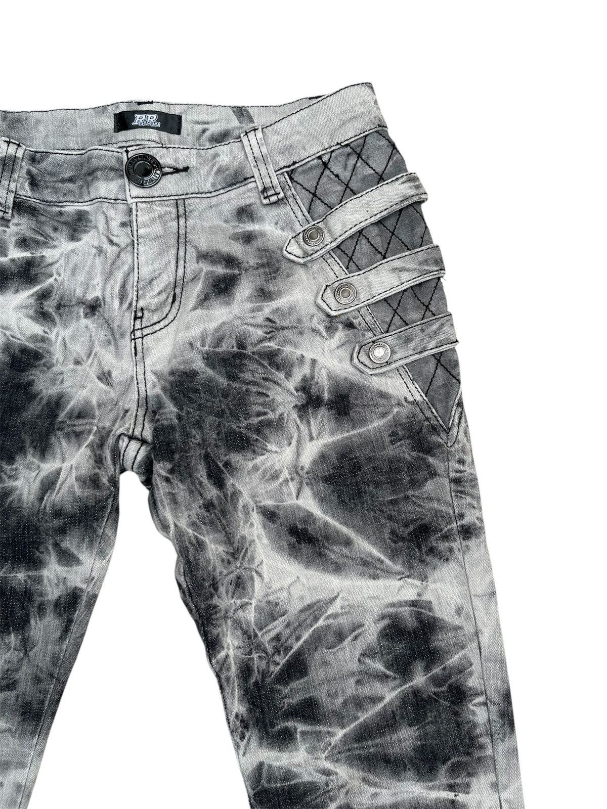 Hysteric Glamour RHU Punk Bondage Acid Wash Scretchable Slim Jeans Size US 26 / EU 42 - 2 Thumbnail