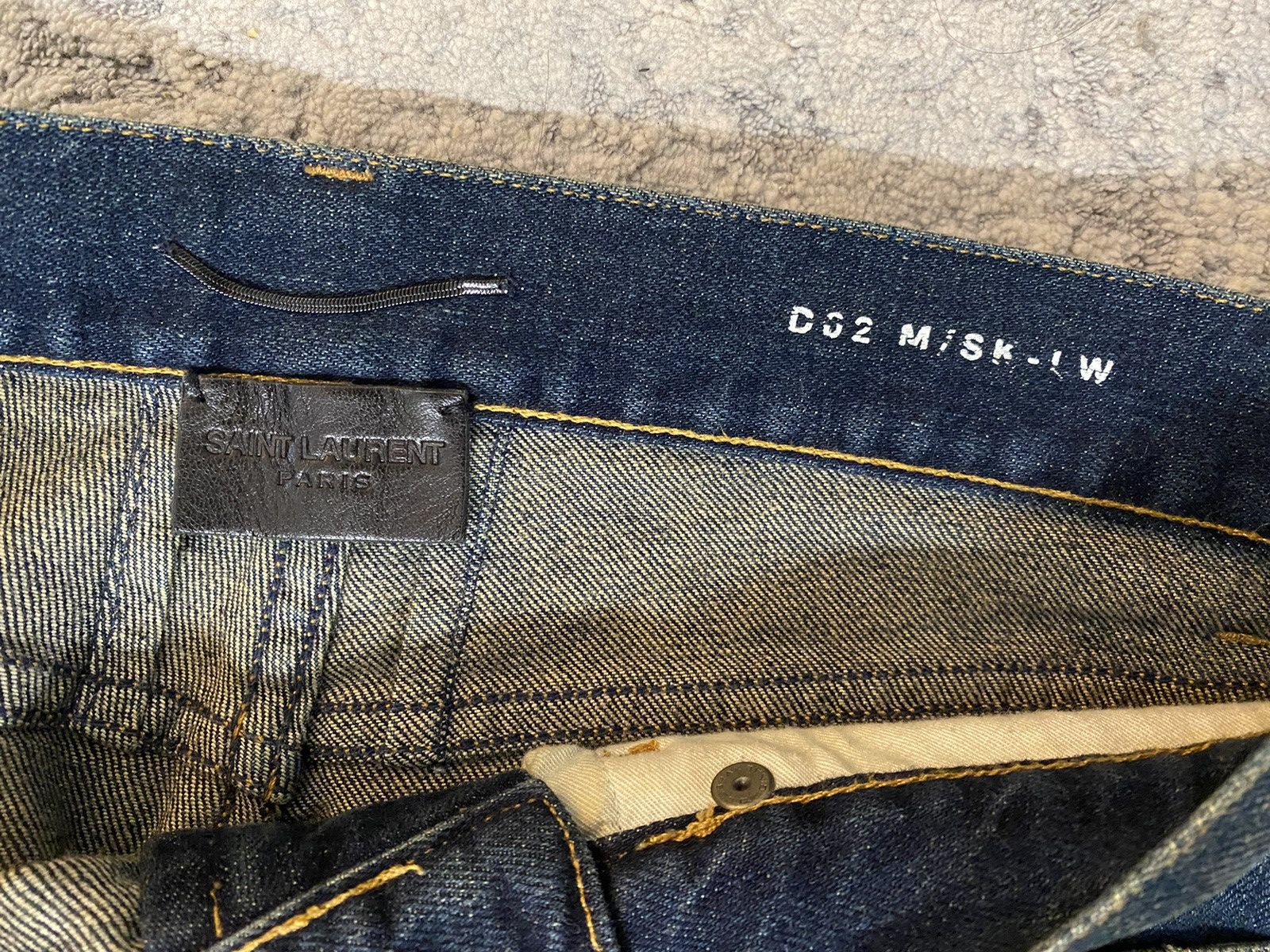 Hedi Slimane 2016 Saint Laurent D02 Raw Skinny Denim Size US 27 - 4 Thumbnail