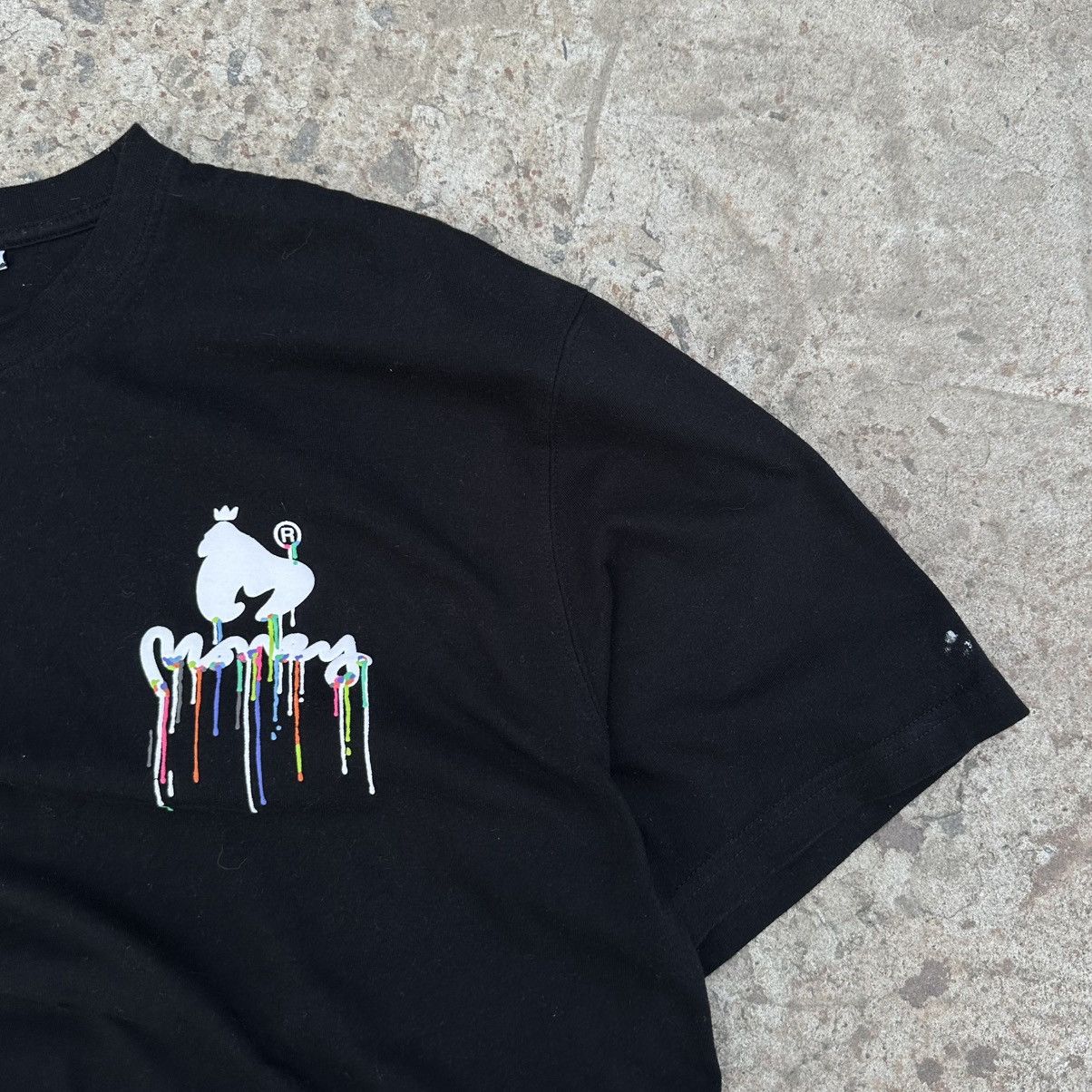 Japanese Brand × Rap Tees × monkey time Vintage Japanese Style Money Black T-shirts Big Logo Rap Y2K Size US XXL / EU 58 / 5 - 4 Thumbnail