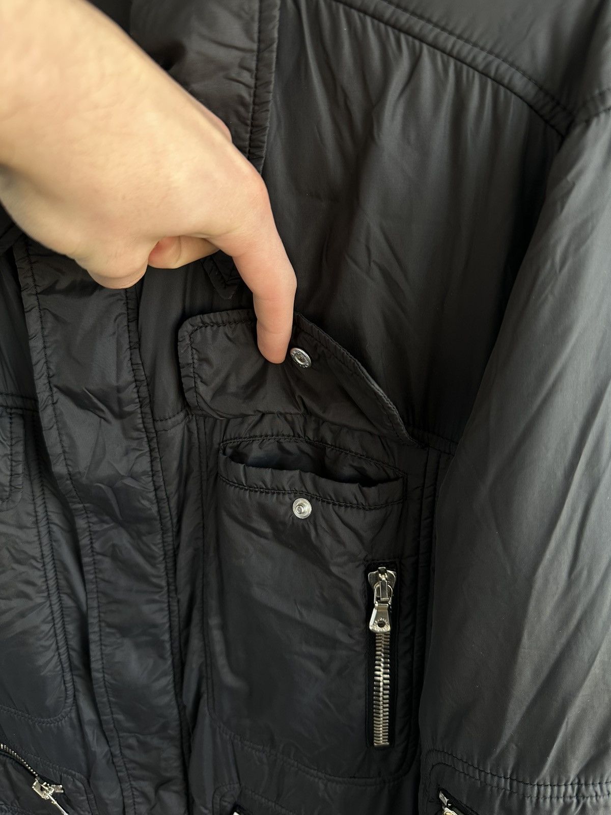 Dolce & Gabbana Dolce&Gabbana Multipocket Military Cargo Black Nylon Jacket Size US L / EU 52-54 / 3 - 9 Thumbnail