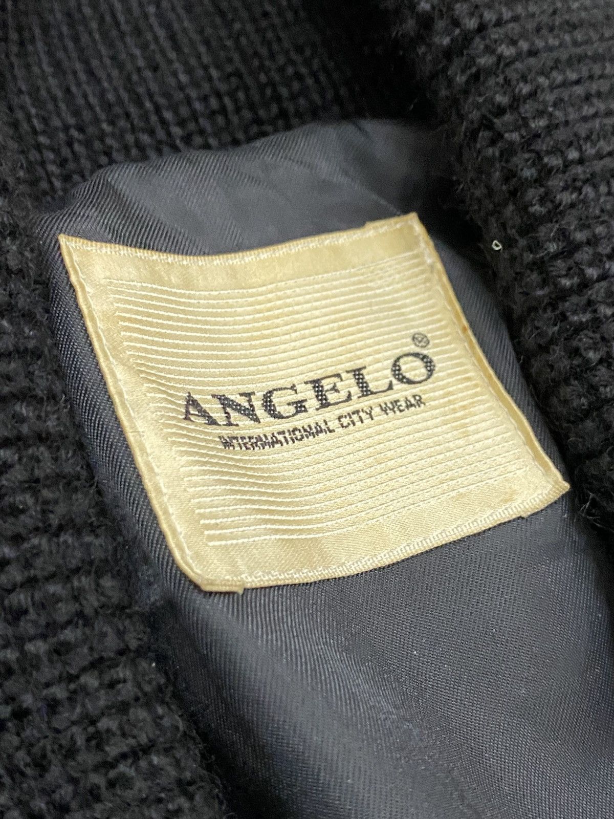 Other Vtg Angelo Cashmere Wool Bomber Jacket Black Size US L / EU 52-54 / 3 - 10 Thumbnail