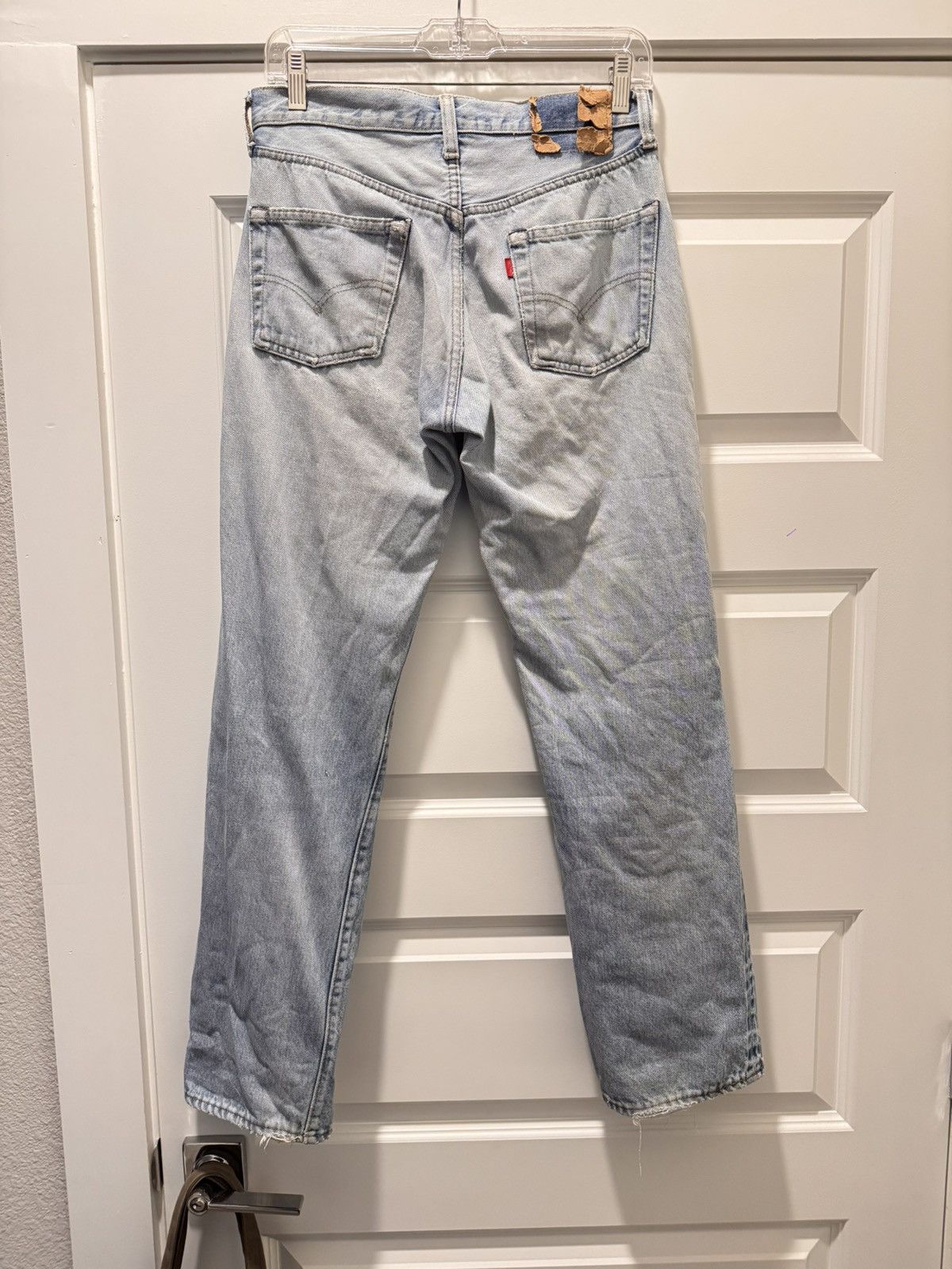 Levi's × Ojardorf × Vuja De Vintage 80s Levis 501 light blue wash selvedge redline Size US 29 - 3 Thumbnail