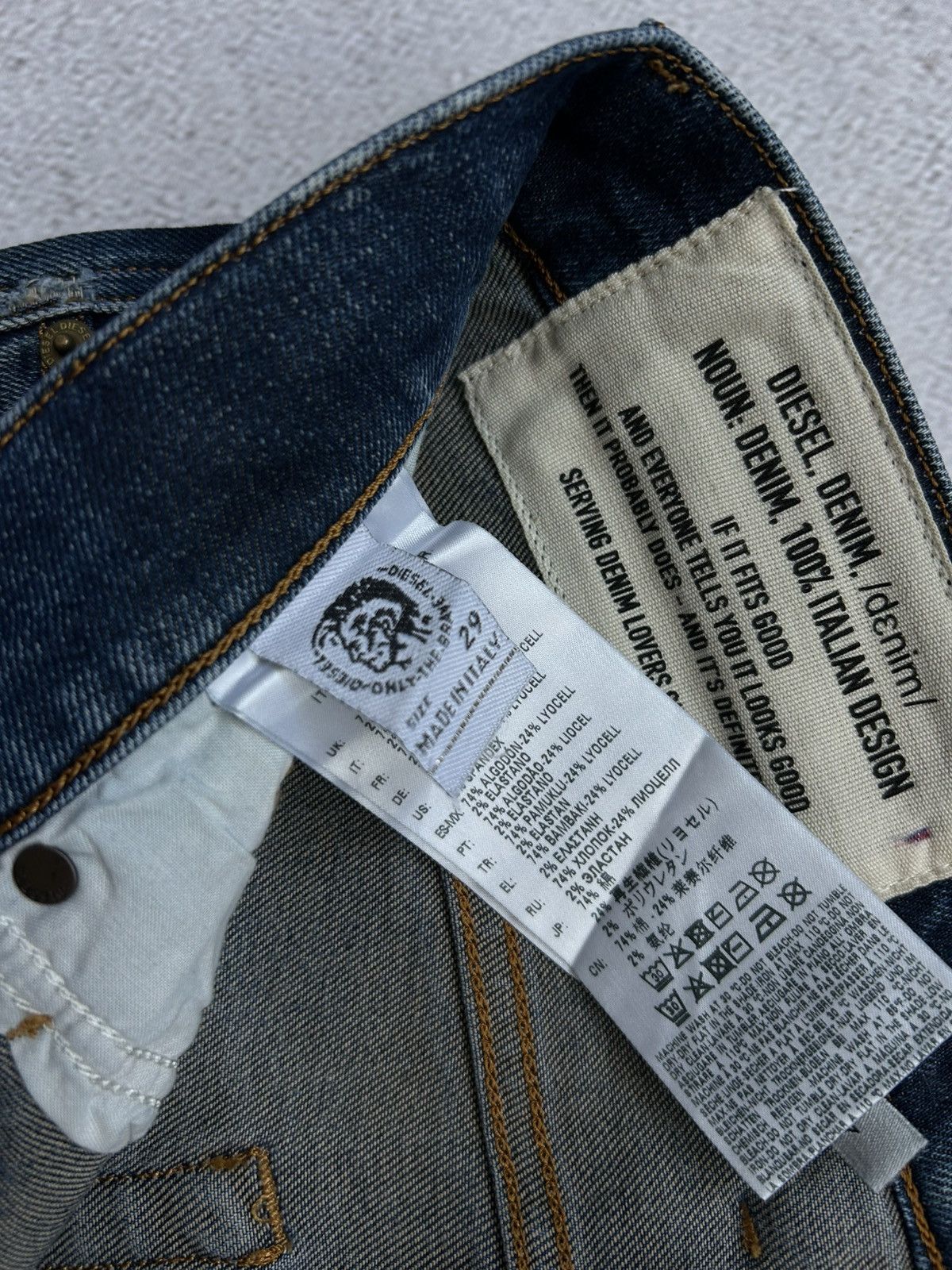 Diesel Diesel Premium destroyed denim man’s jeans Size US 29 - 10 Thumbnail