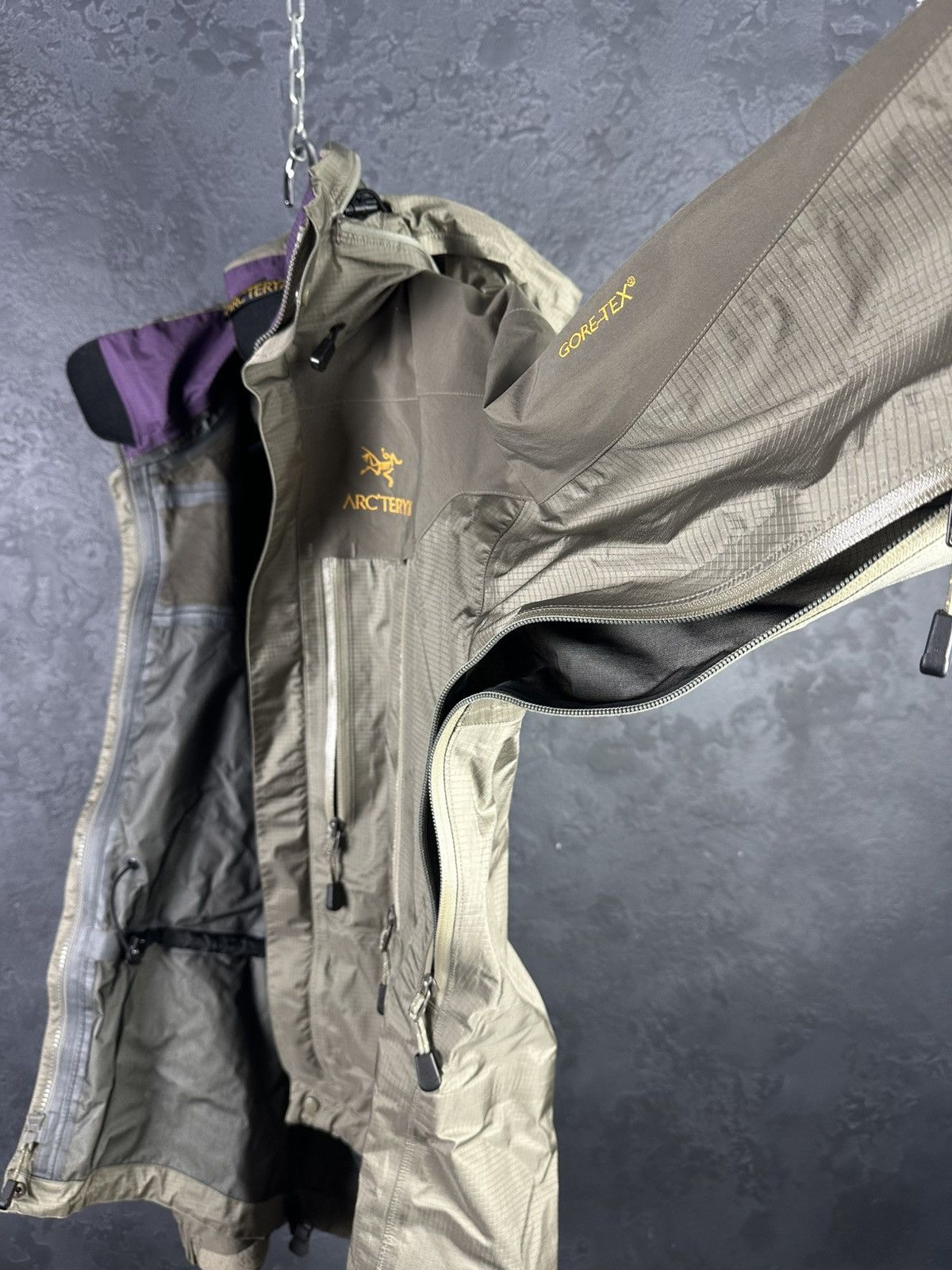 Arc'teryx × Vintage Arcteryx 1999 Kappa Golden Logo 'Stone' GoreTex Jacket Rare! Size US L / EU 52-54 / 3 - 16 Thumbnail