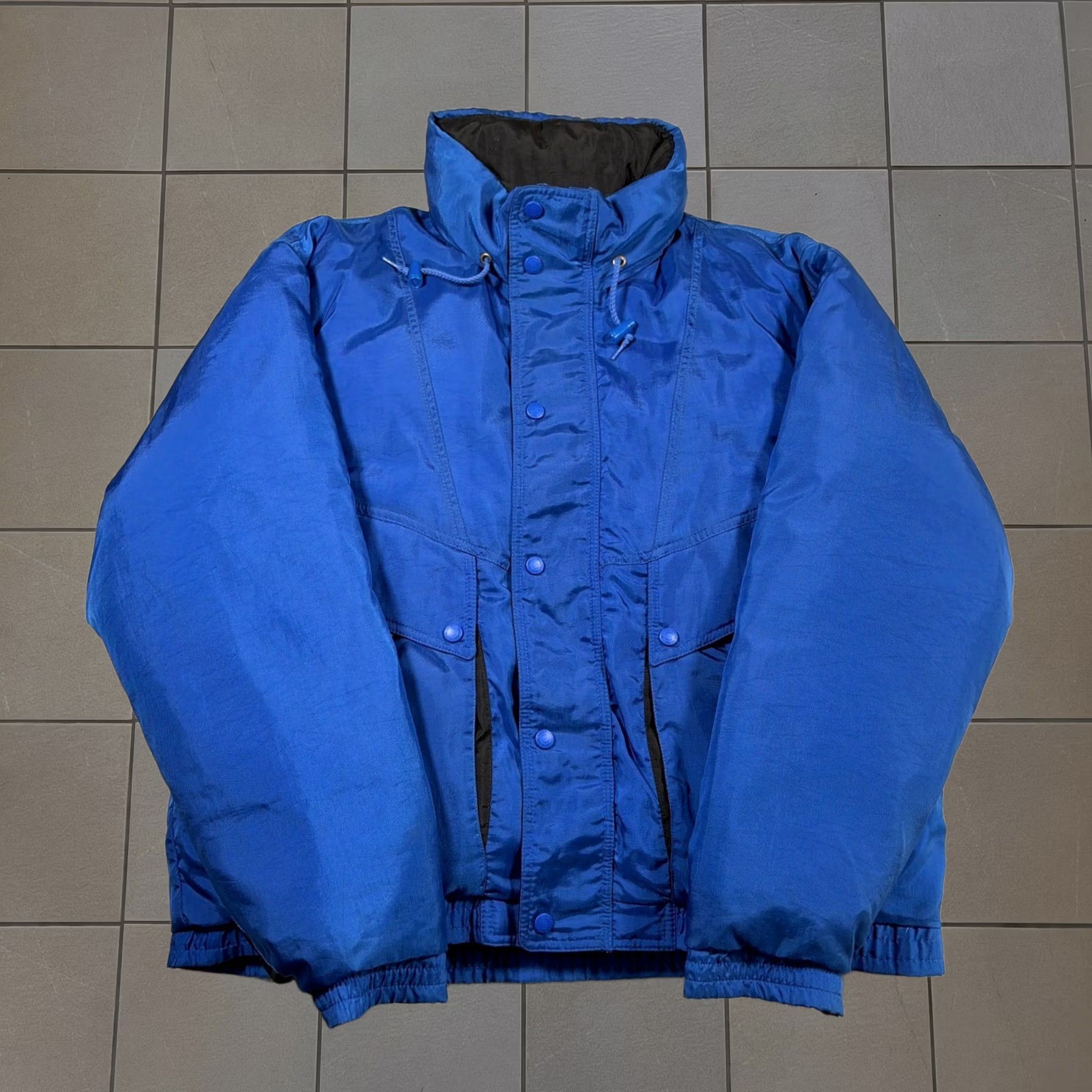Vintage Eddie Bauer Jacket Mens Large Blue Gore-Tex Down Parka 90s Winter Outdoor, Men's