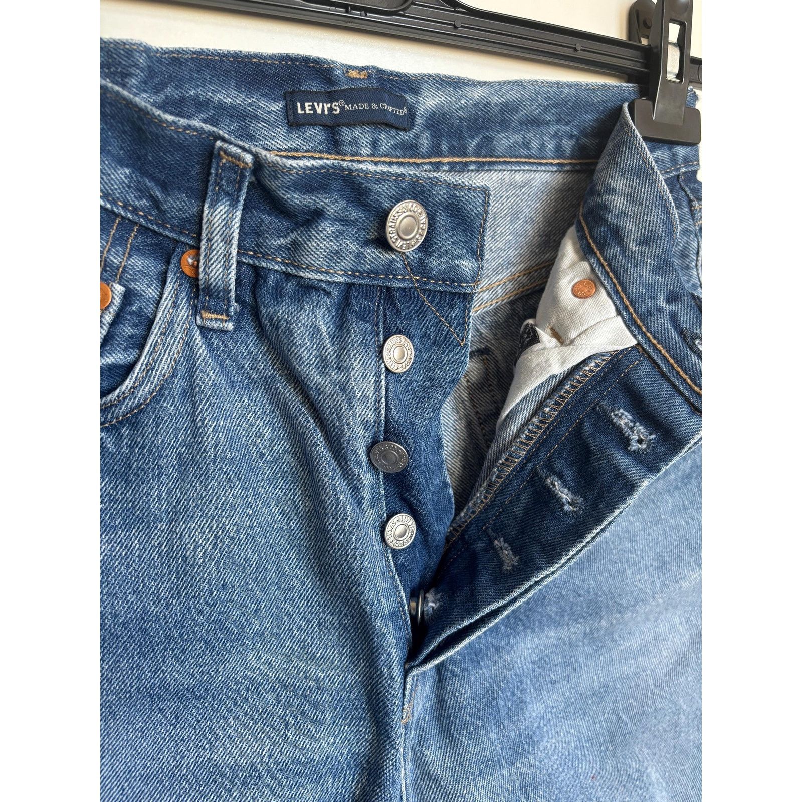 Levi's × Levi's Made & Crafted × Levi's Vintage Clothing Levi’s 501 Made & Crafted Blue Jeans Rare High Rise Tapered Size US 27 - 7 Thumbnail