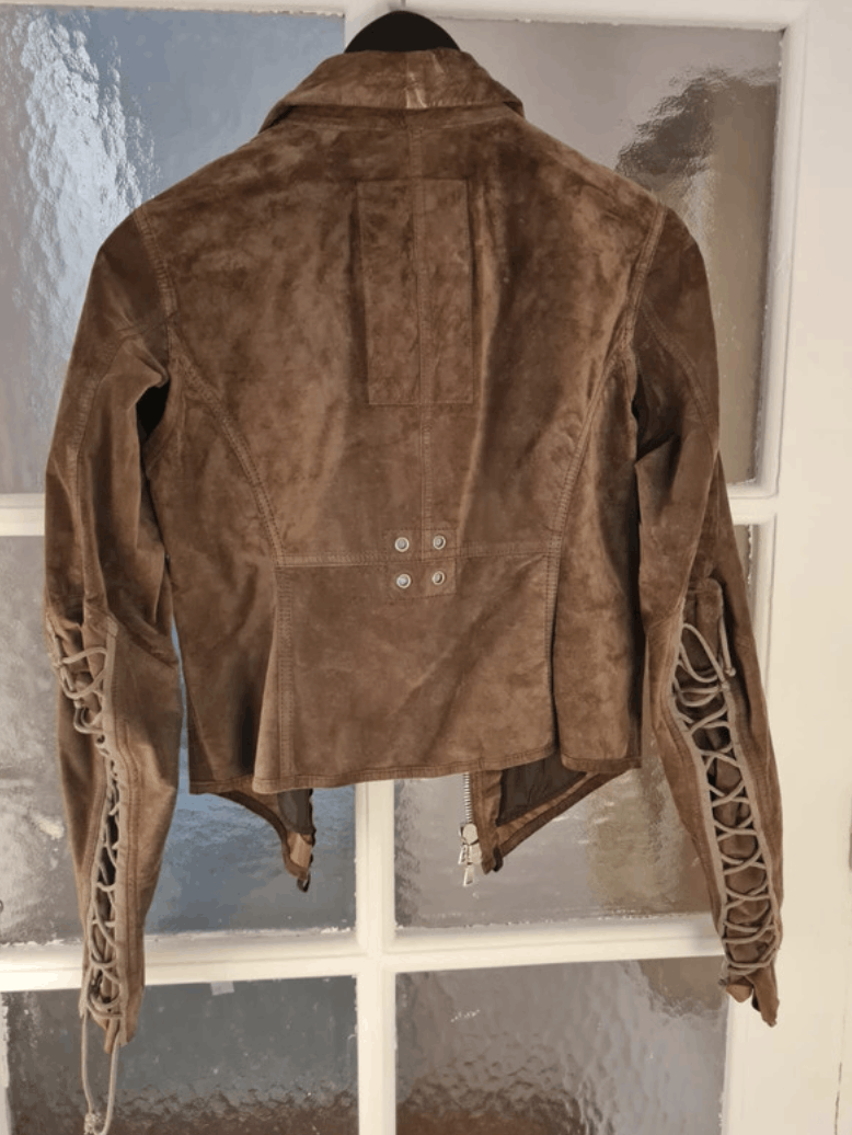 Miu Miu × Prada Prada Jacket 1999 2000 Leather Coat Biker Bomber EX0011 Size XS / US 0-2 / IT 36-38 - 2 Thumbnail