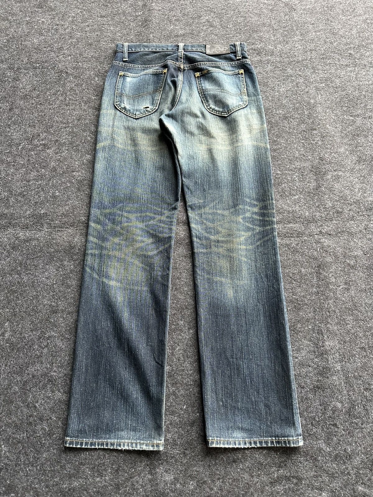 Lee Lee Riders Stone Washed Vintage Denim 29x32 D413 Size US 29 - 4 Thumbnail