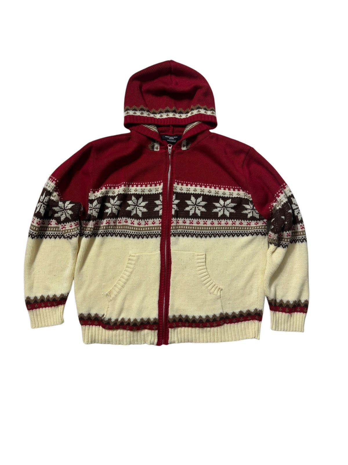 Japanese Brand Mukokuseki Knit Hoodies Size M / US 6-8 / IT 42-44 - 1 Thumbnail