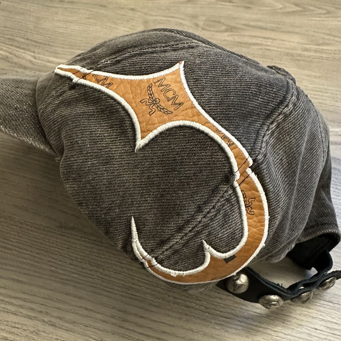 MCM × Thug Club Thug Club x MCM Tribal Leather Cap hat Size ONE SIZE - 8 Thumbnail