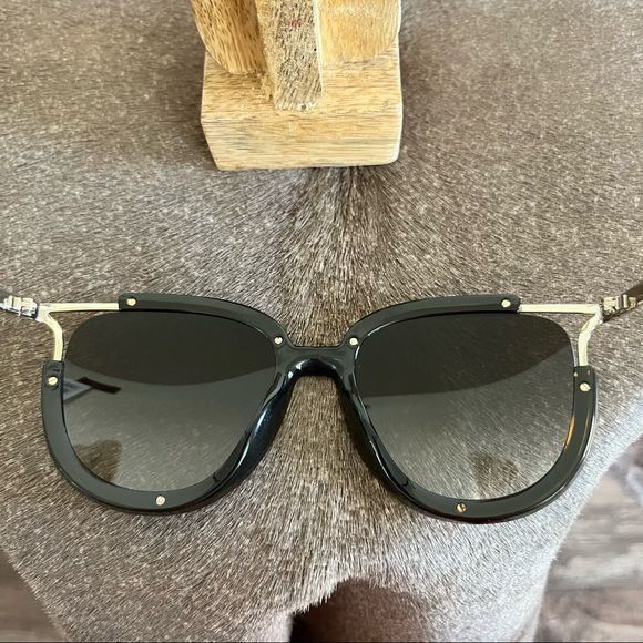 Chloe CHLOE Jayme Cut Out Round Rimmed Metal Sunglasses Size ONE SIZE - 6 Thumbnail