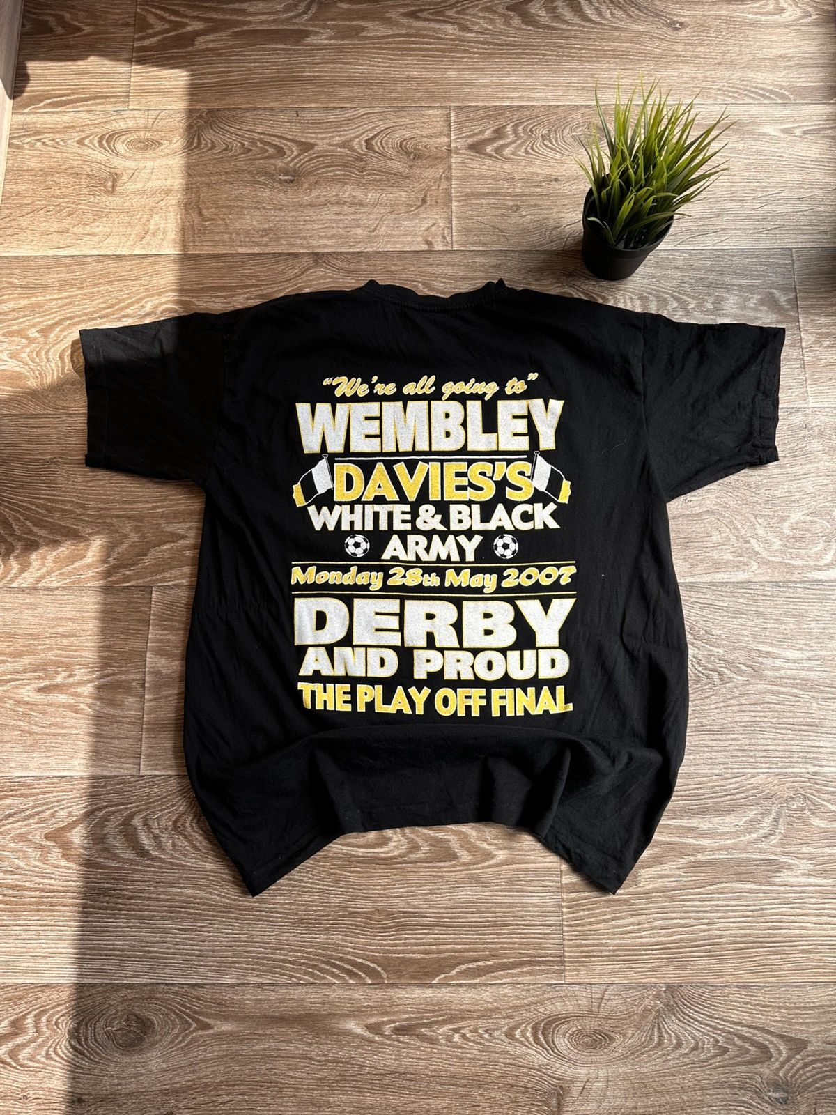 Vintage 🔥 Derby County FC 2007 Championship Play Off T Shirt Wembley Size US L / EU 52-54 / 3 - 3 Thumbnail