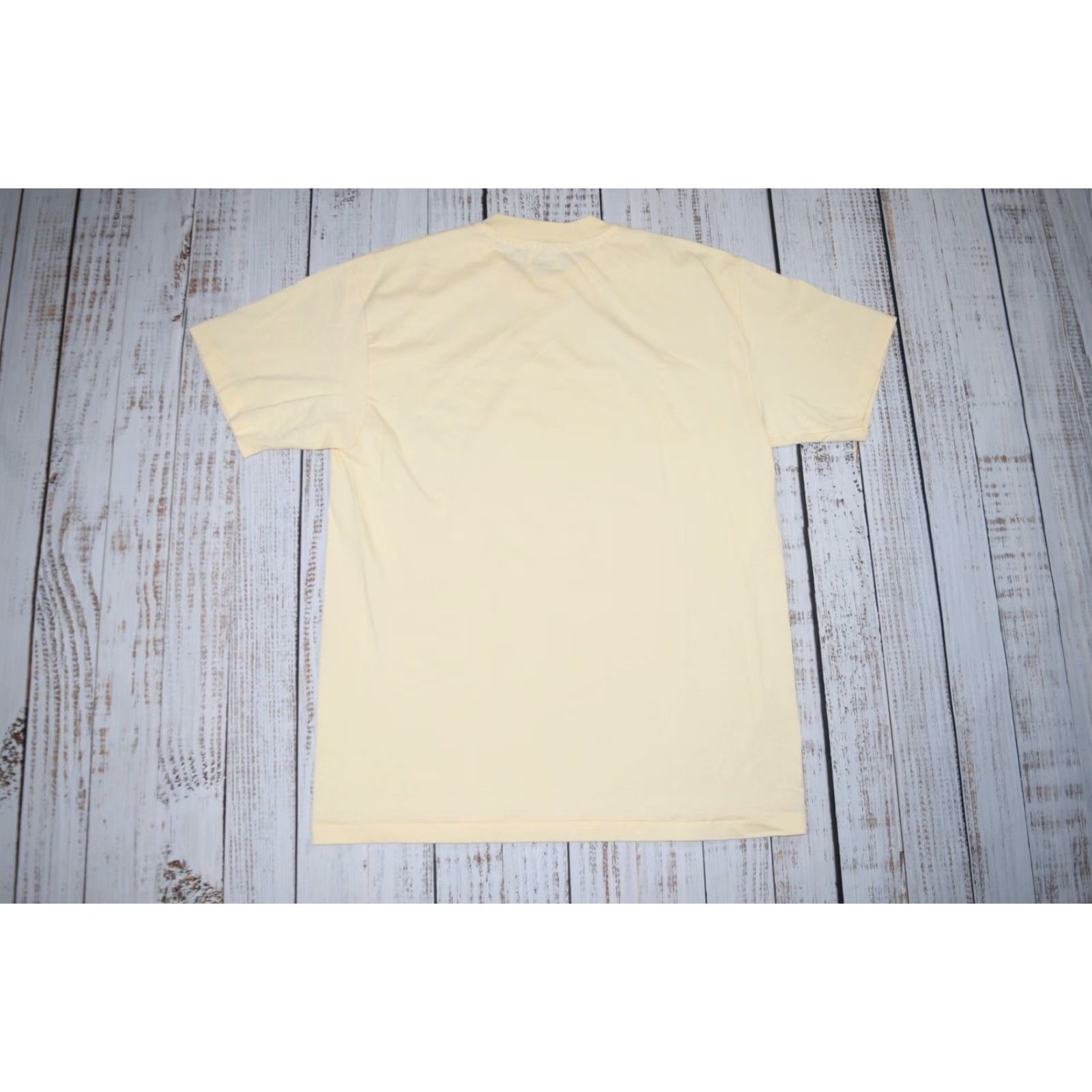 Hanes VTG Florida Daytona Beach Spello ut Shirt Tee Pale Yellow Short Sleeve 90s Size L Mens Size US L / EU 52-54 / 3 - 6 Thumbnail