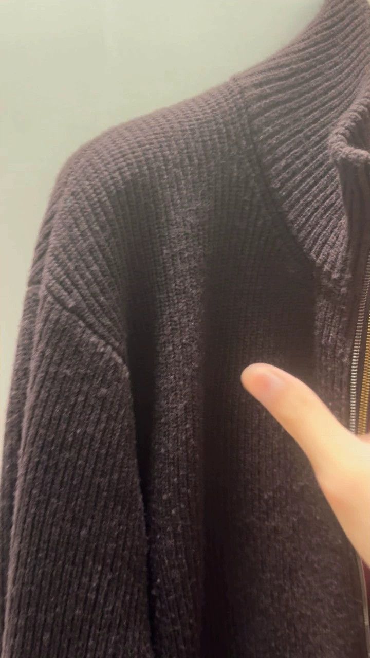 Fendi FENDI Bi-color wool sweater with front and back zippers, d Size US S / EU 44-46 / 1 - 1 Thumbnail