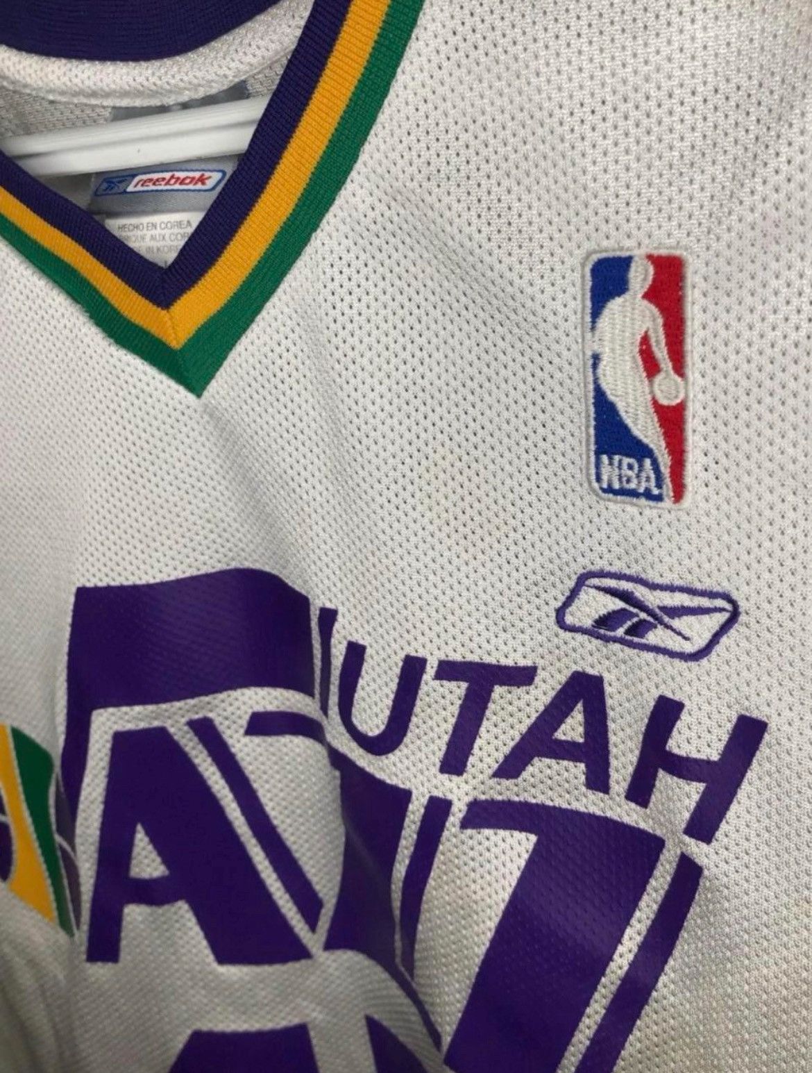 Reebok Y2K Reebok 2002-06 Utah Jazz Andrei Kirilenko White Jersey Size US L / EU 52-54 / 3 - 3 Thumbnail