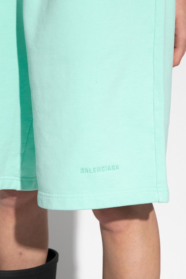 Balenciaga o1la1rc1a1224 Sweat Shorts in Mint Green Size 24" / US 00 / IT 34 - 5 Thumbnail