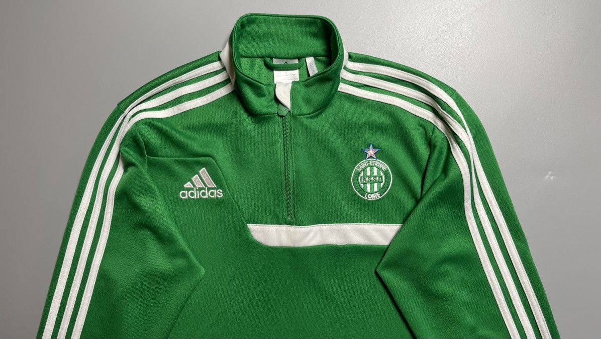 Adidas × Vintage SAINT ETIENNE ADIDAS 2013/2014 FOOTBALL TRAINING TRACK TOP Size US S / EU 44-46 / 1 - 2 Thumbnail